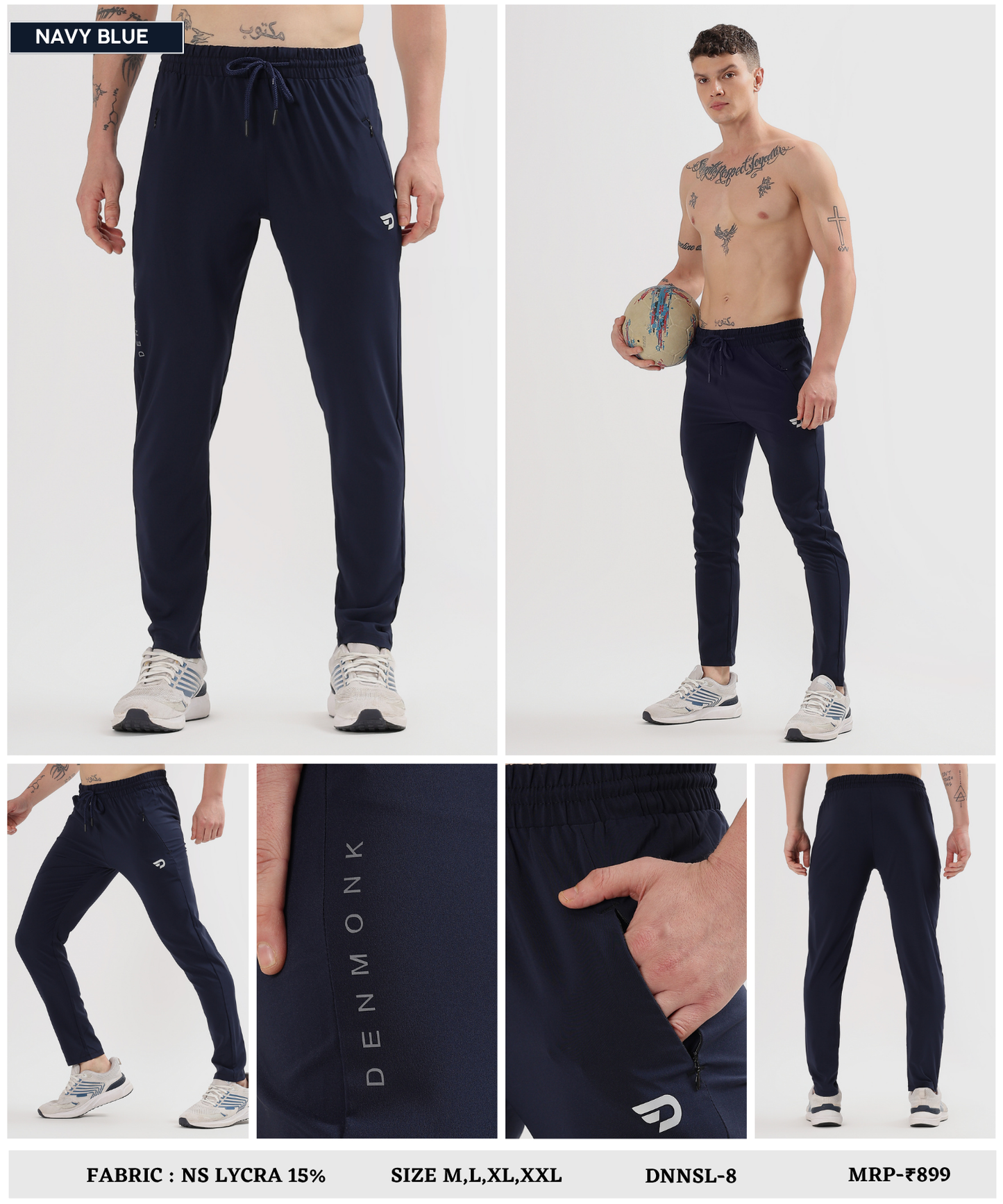 Everyday Trackpant - Imported Ns Parachute Lycra (15% Lycra 145 GSM)