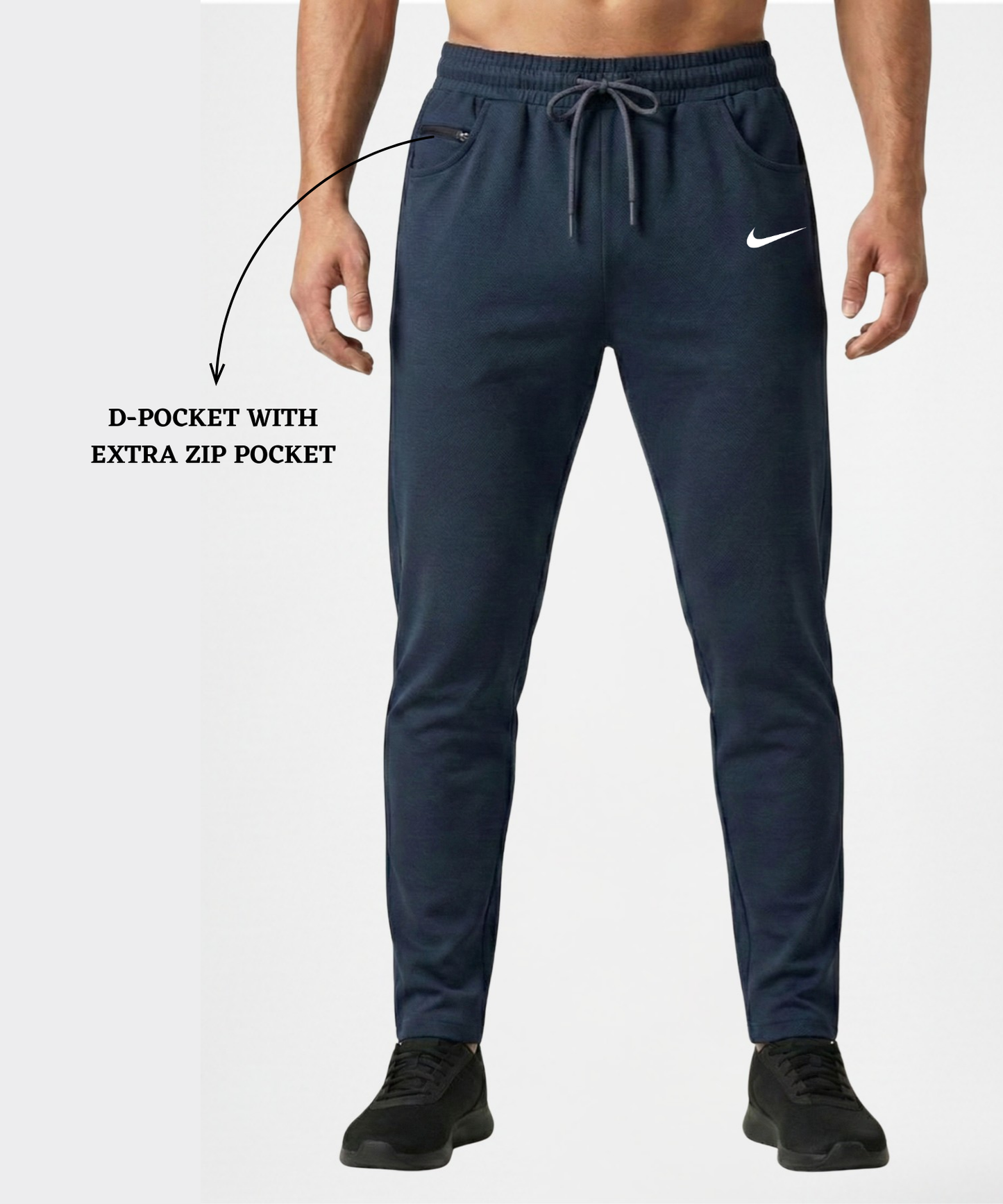 Imported Dobby Lycra Lower (GSM 250) | D-Pocket with Extra Coin Pocket