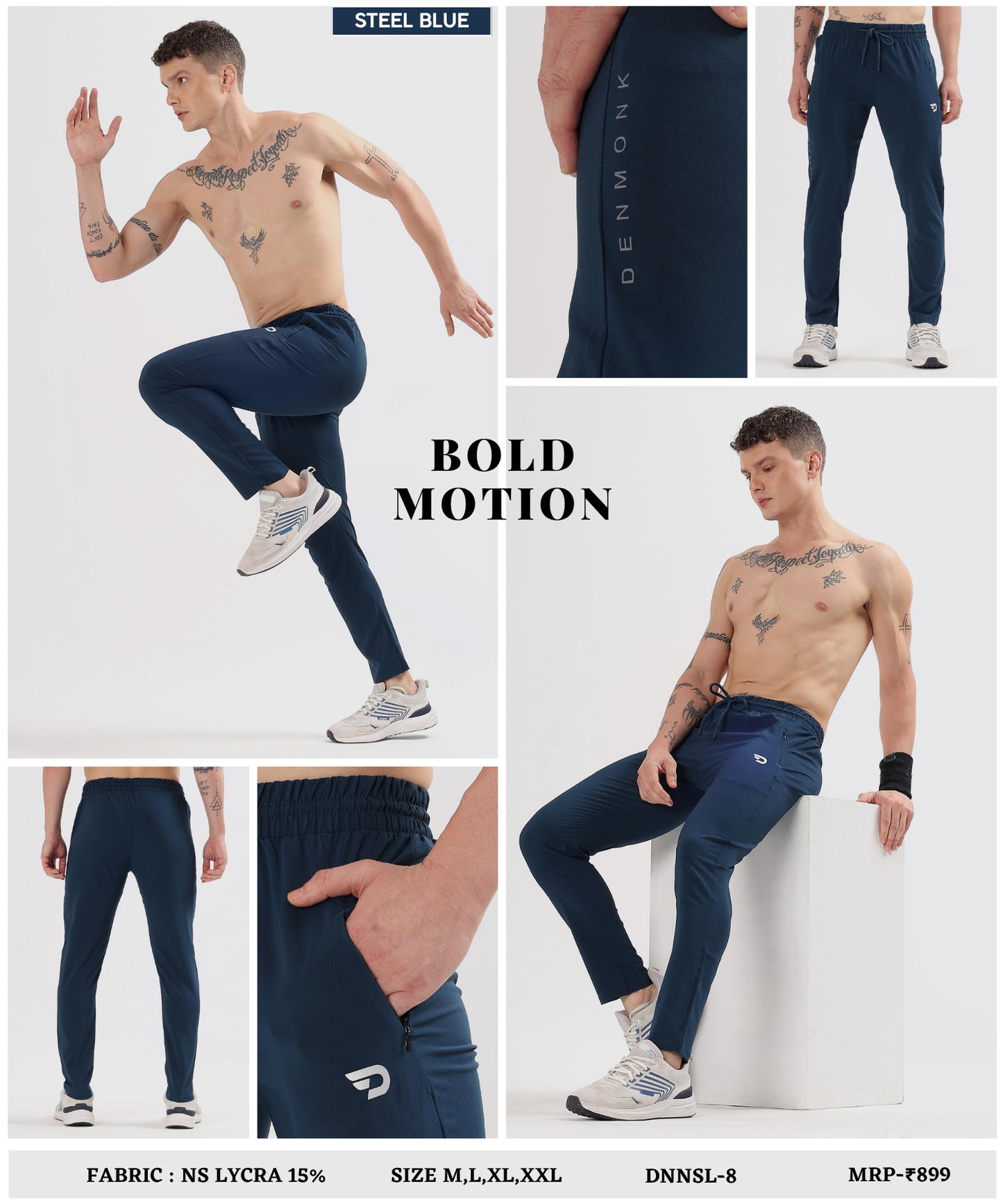 Everyday Trackpant - Imported Ns Parachute Lycra (15% Lycra 145 GSM)