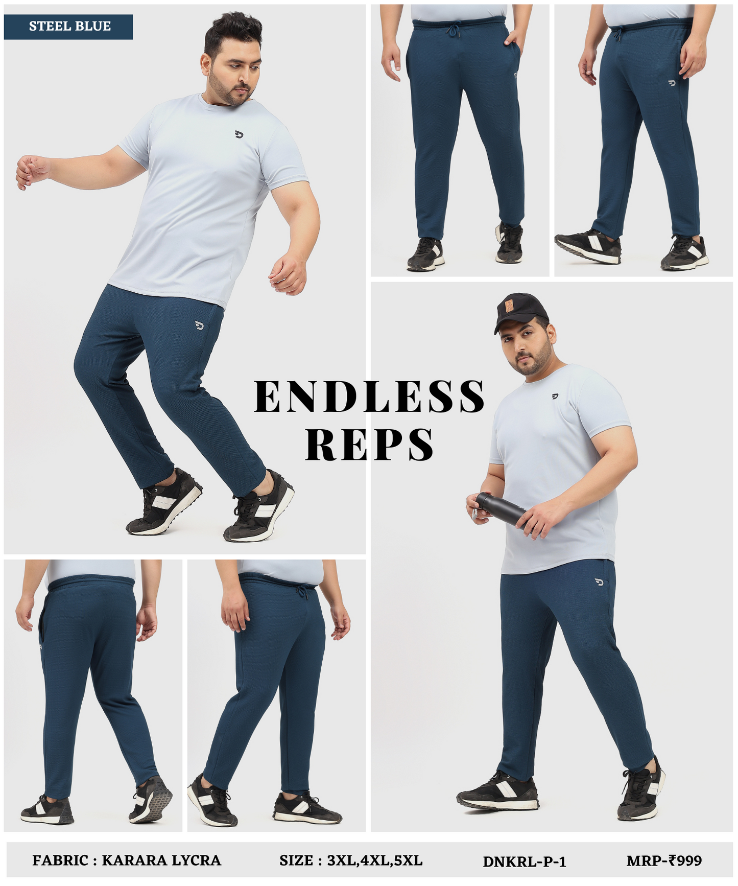 KararaTrack – Imported Karara Lycra | 260 GSM |Plus Size Lower
