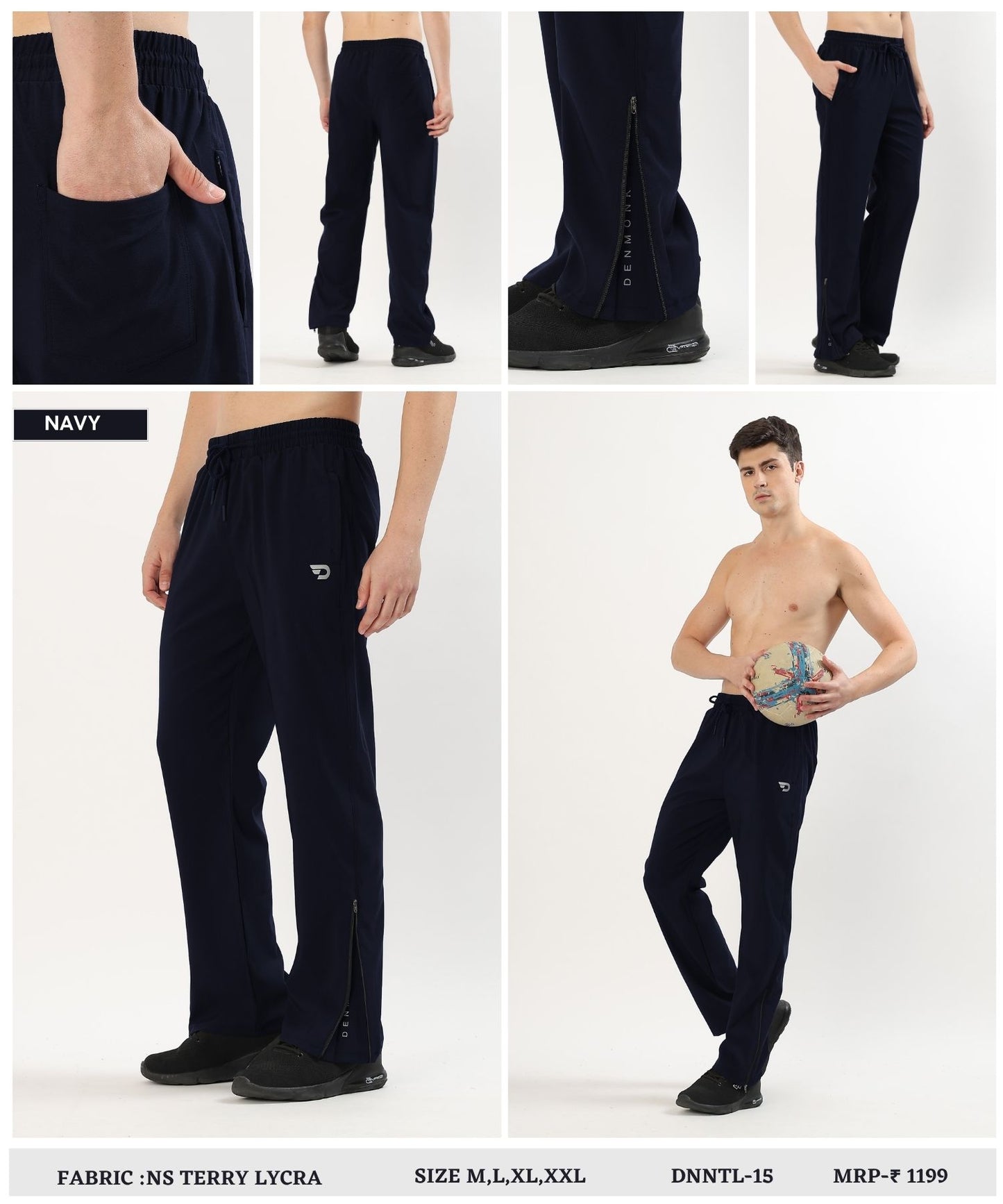 Hustle Trackpants Versatile Straight Fit (Boot Cut Style) - Imported Ns Terry Lycra(GSM 180-190)
