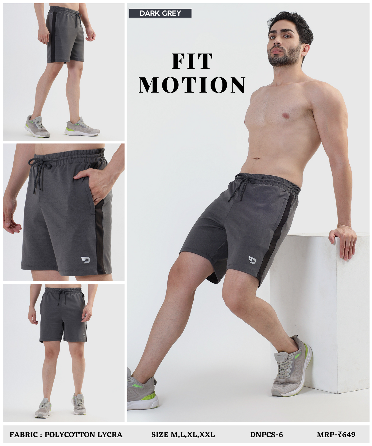 Poly Cotton Lycra Shorts