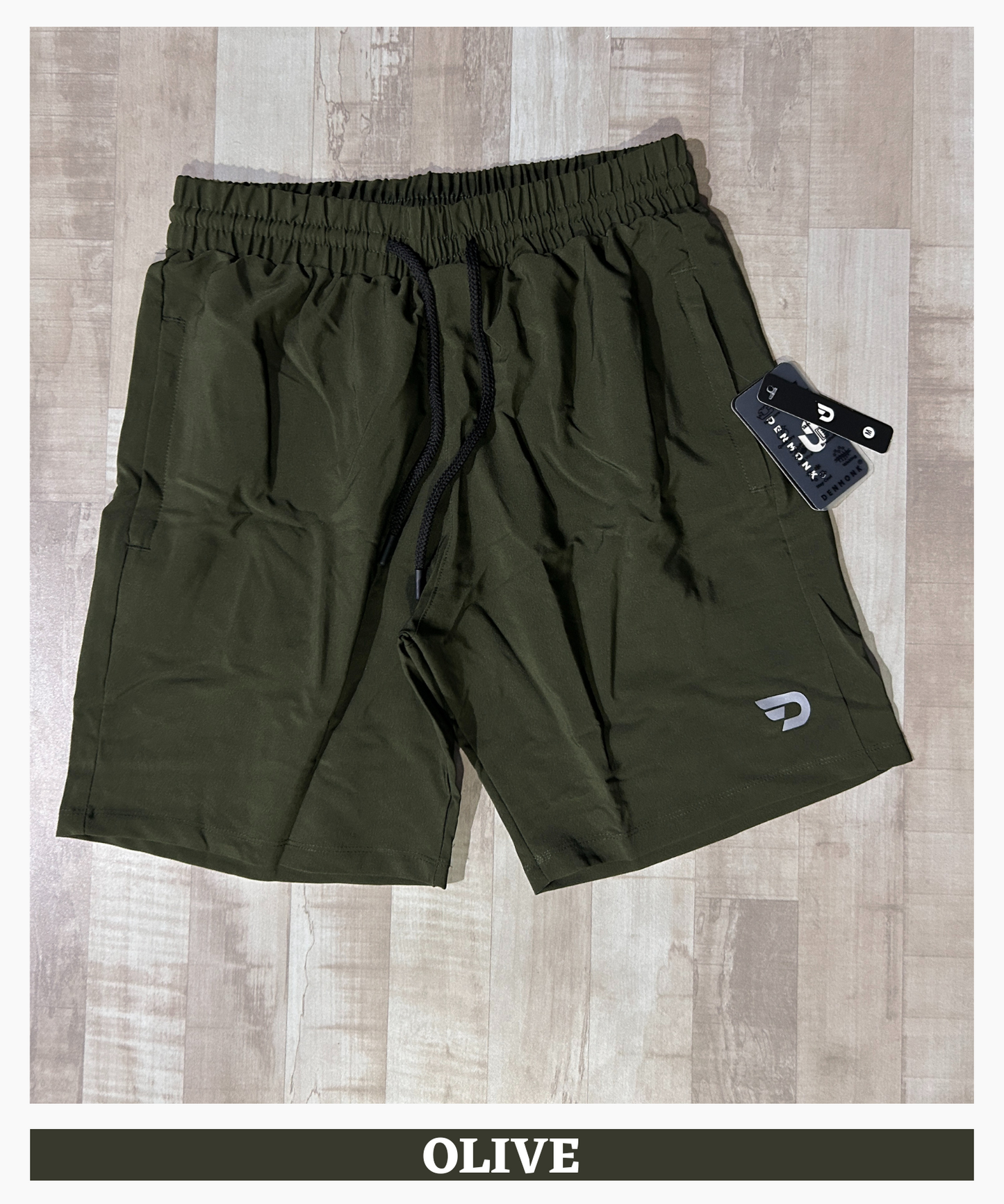 Men’s Solid Active Shorts - Imported Ns Parachute Lycra (15% Lycra 130 GSM)