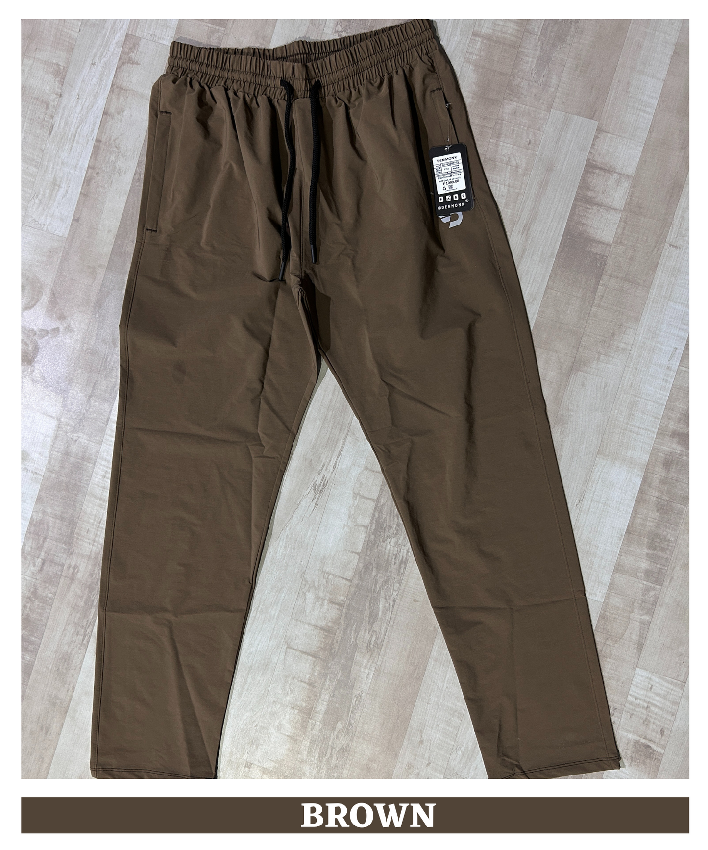 NylonFlex Zip Trackpants - Imported Nylon Crush Lycra (180 GSM)