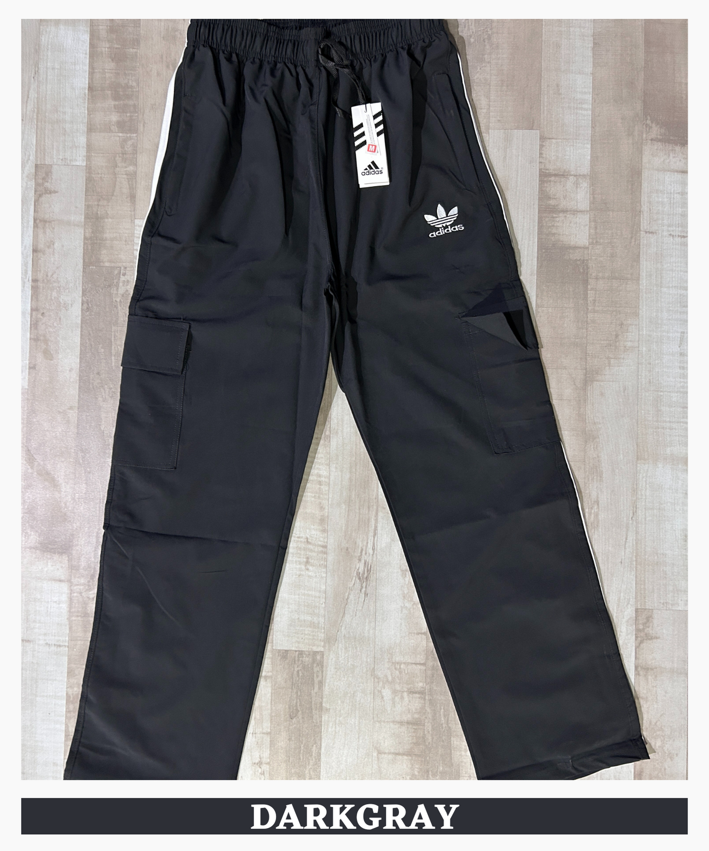 Imported Ns Terry Lycra Cargo (GSM 180-190) Three Strip Design