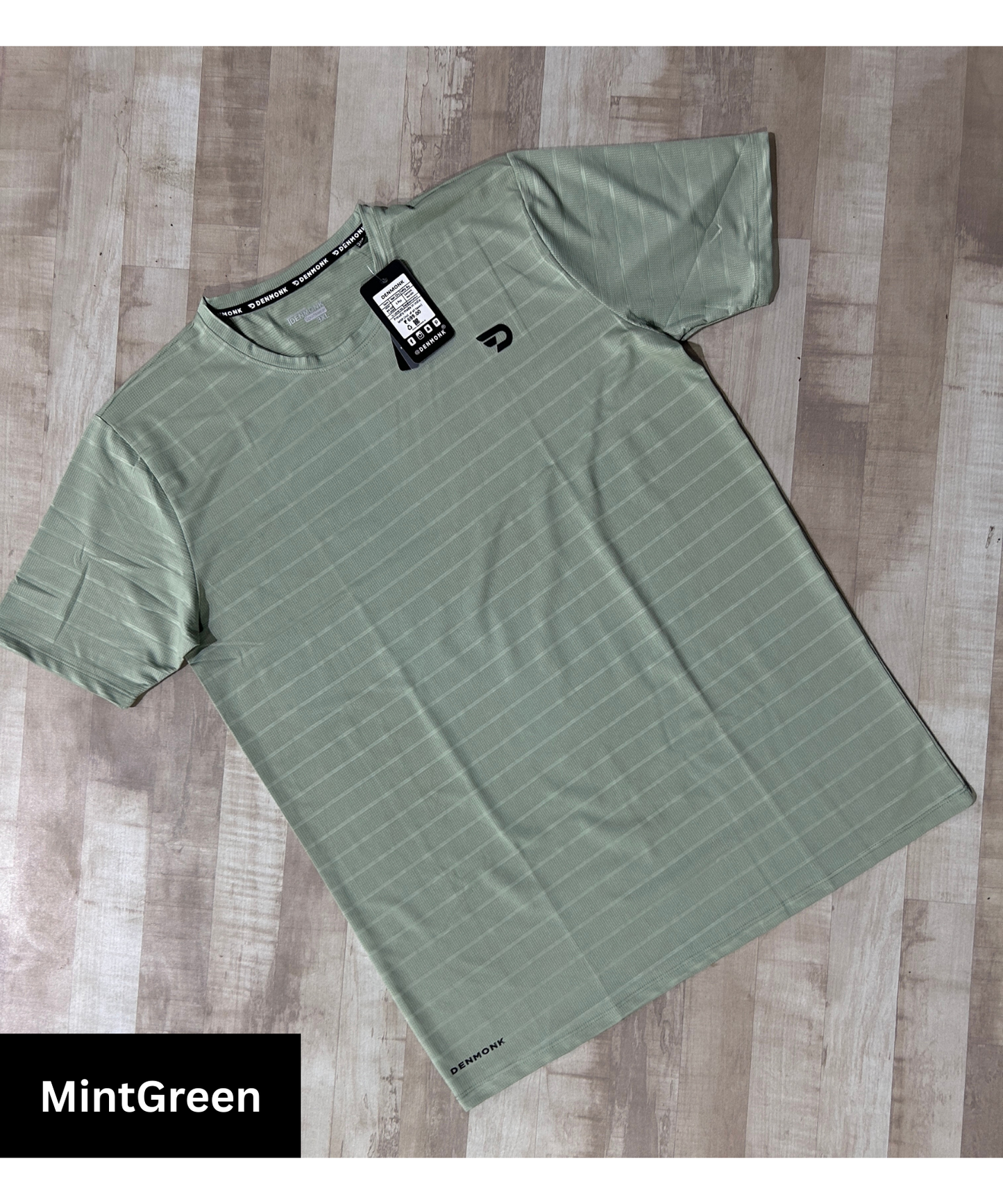 Pin Point Knit Lycra 6 Thread Stitching T-shirts