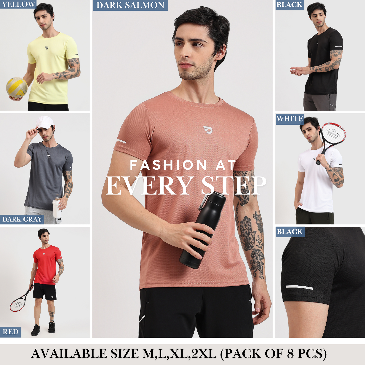 Dotknit Flex T-Shirts - Imported Dotnit Lycra (GSM 180)