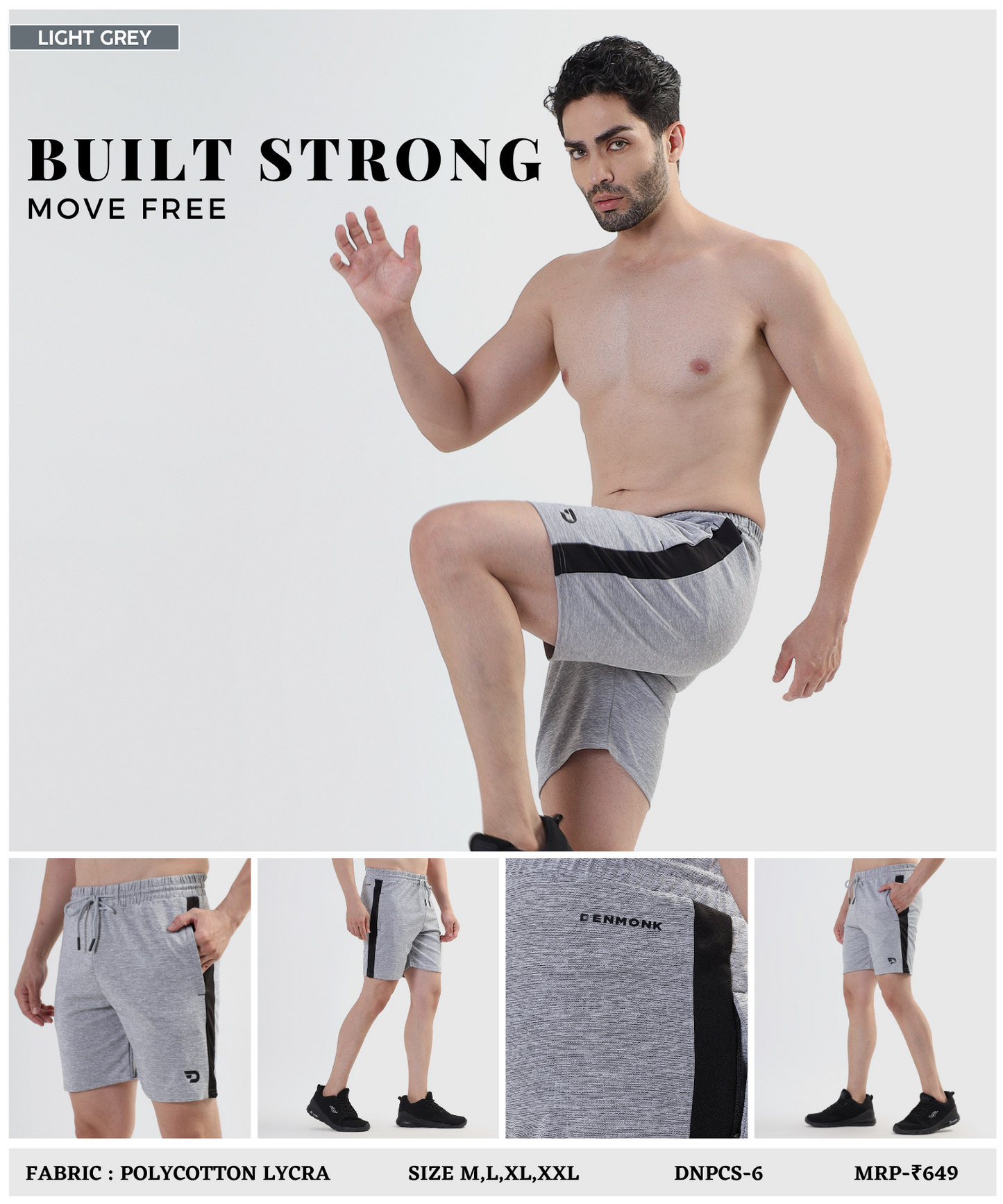 Poly Cotton Lycra Shorts