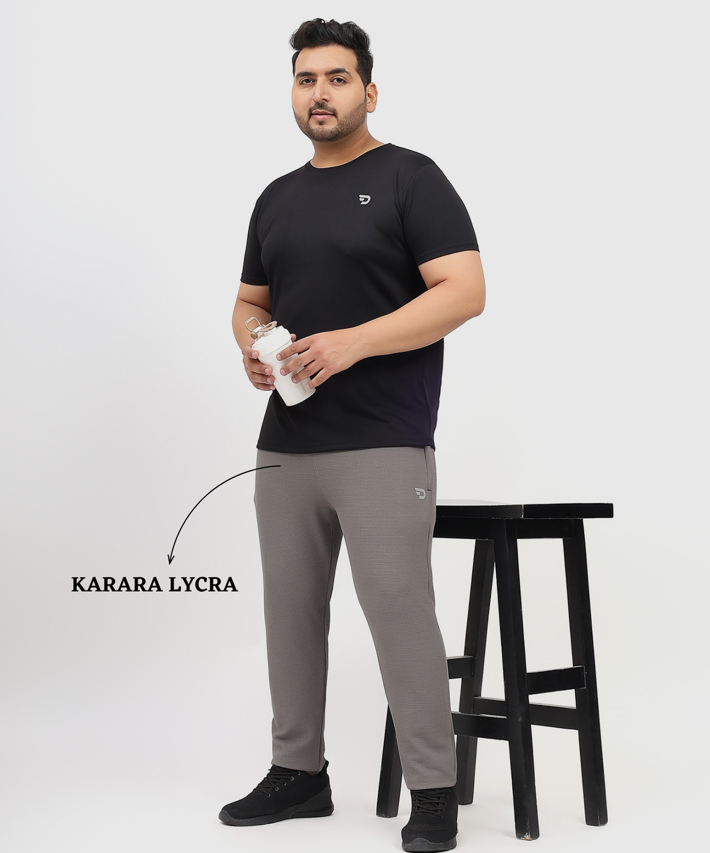 KararaTrack – Imported Karara Lycra | 260 GSM |Plus Size Lower