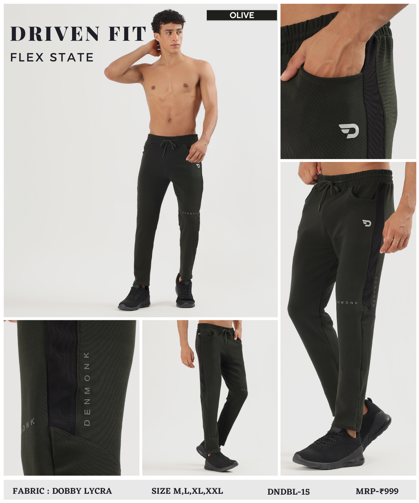 Dobby Color Flex Trackpant - Imported Dobby Lycra Lower (GSM-280)