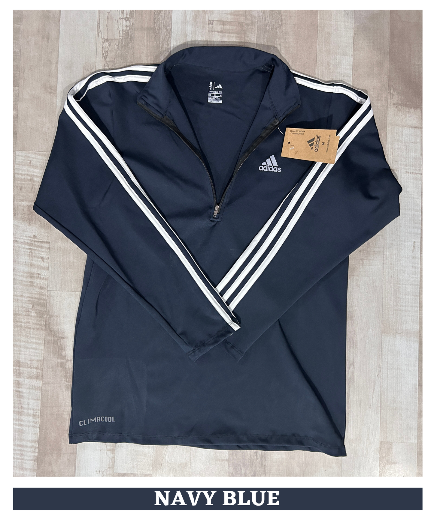 Imported 4way Taiwan Lycra Half Zipper T-Shirt with 3 Strip Design | 250 GSM | Regular Fit