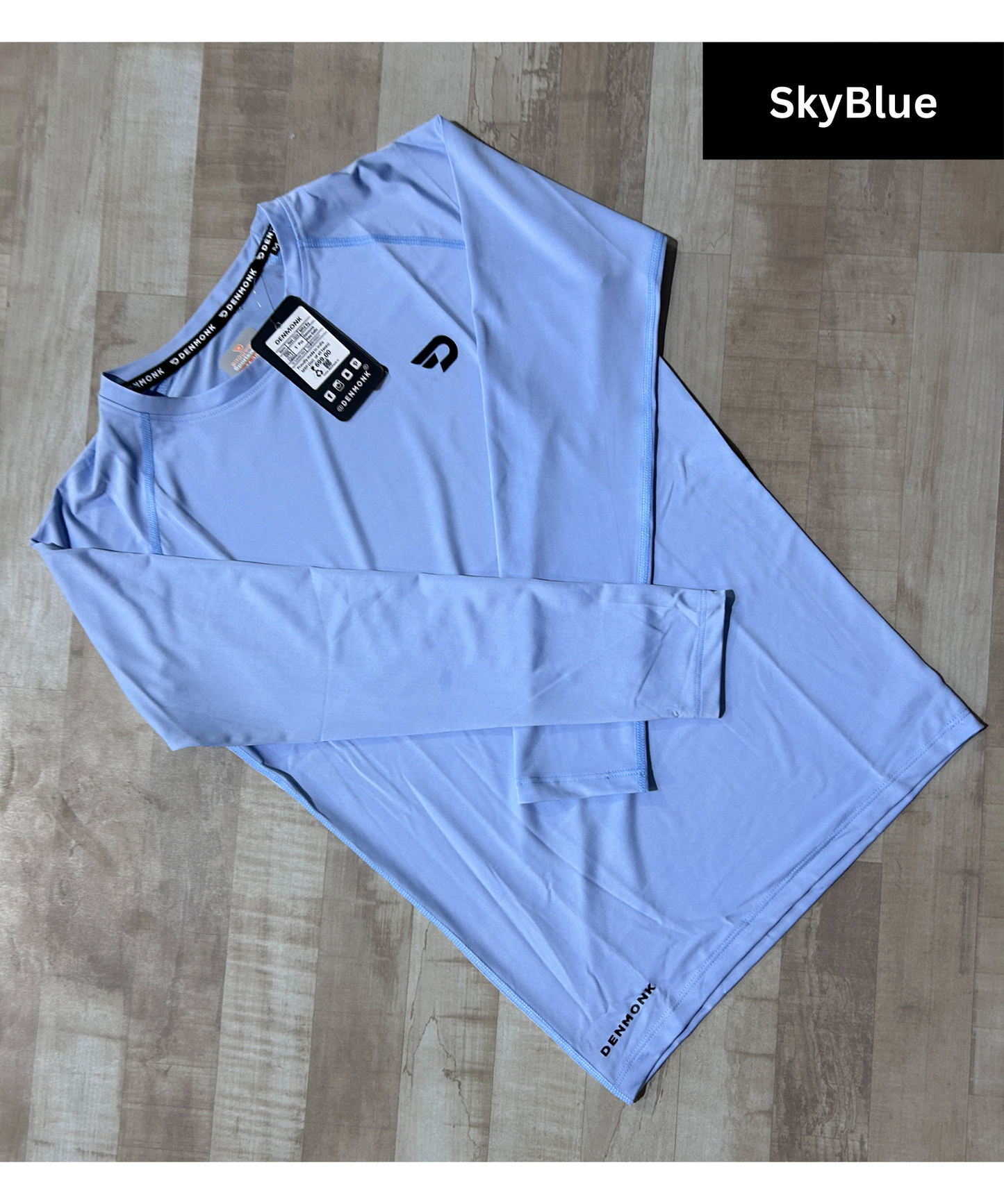 RaglanFit – Imported 4-Way Taiwan Lycra | 180 GSM | Full Sleeves (Raglan) | Round Neck | 6 Thread Stitching | 3D Logo | T-Shirt - B2BZONE