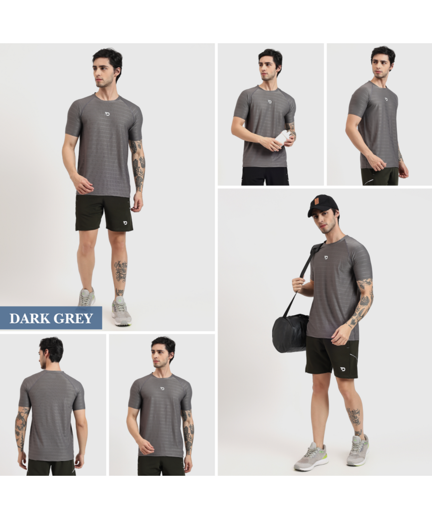 Pin Point Knit Lycra 6 Thread Stitching T-shirts - B2BZONE