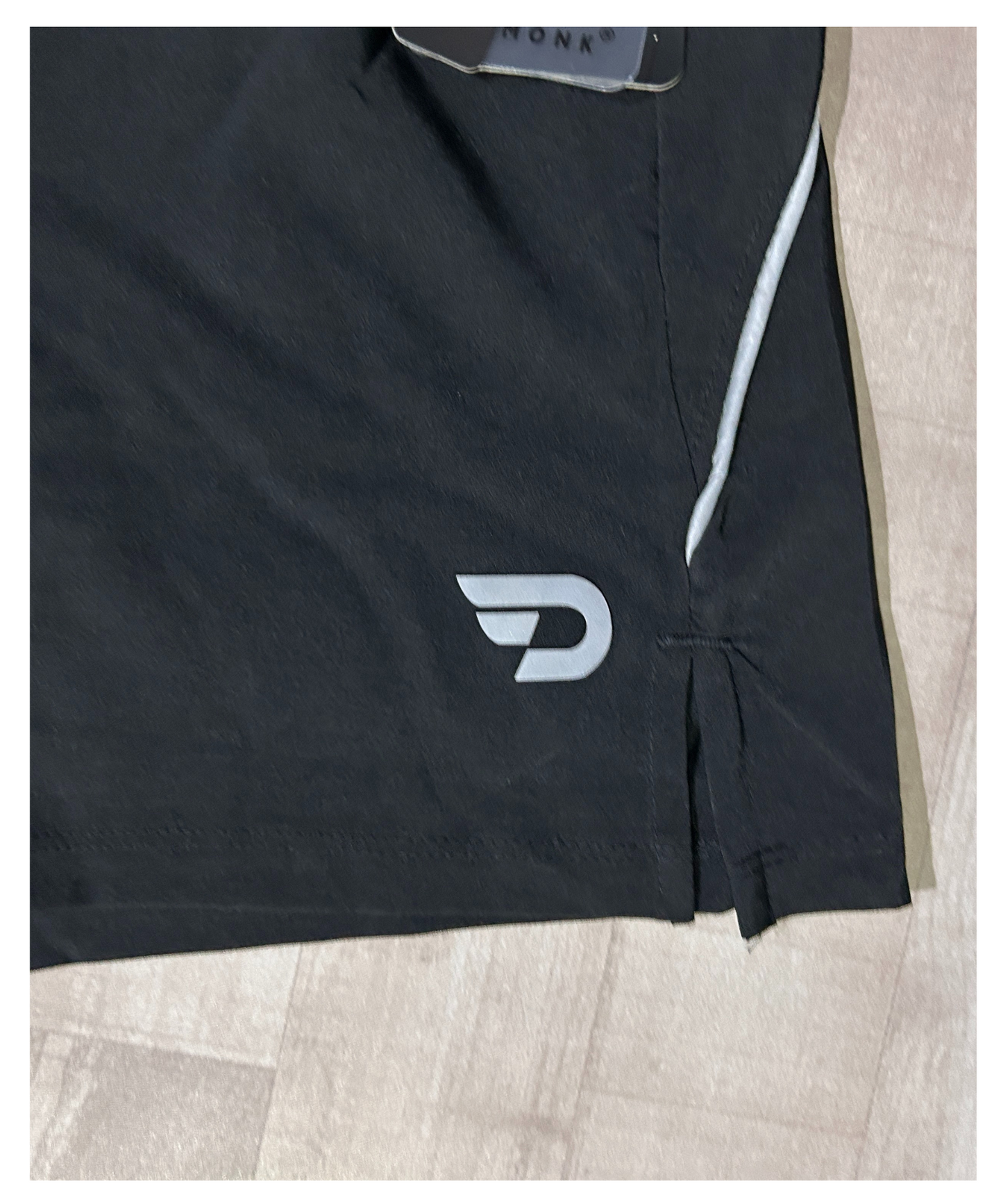 FlexStride 2-in-1 Shorts - Imported Ns Parachute Lycra Shorts (15% Lycra 130)