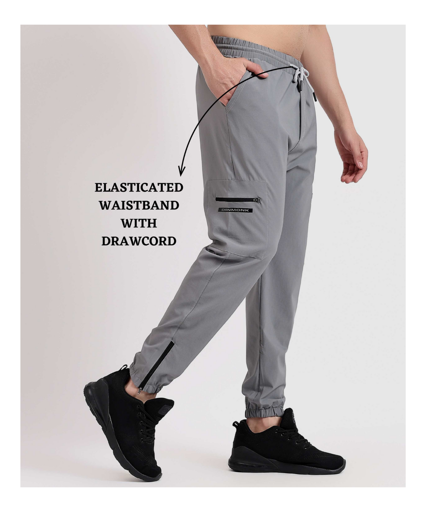 Utility Cargo Trackpant – Imported Nylon Terry Lycra (190 GSM)