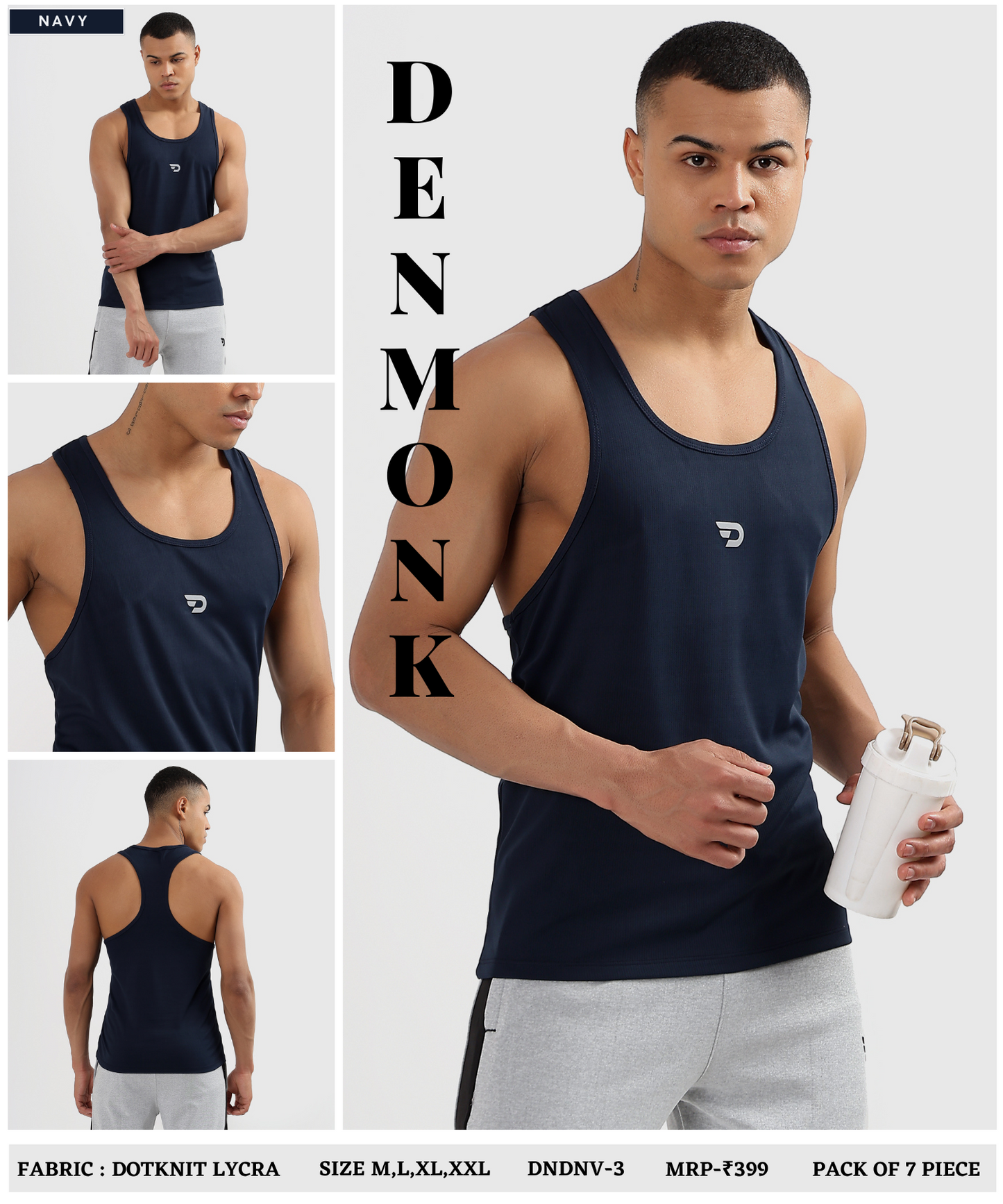 DotFit – Imported Dotknit Lycra | 180 GSM | Sando / Vest - B2BZONE