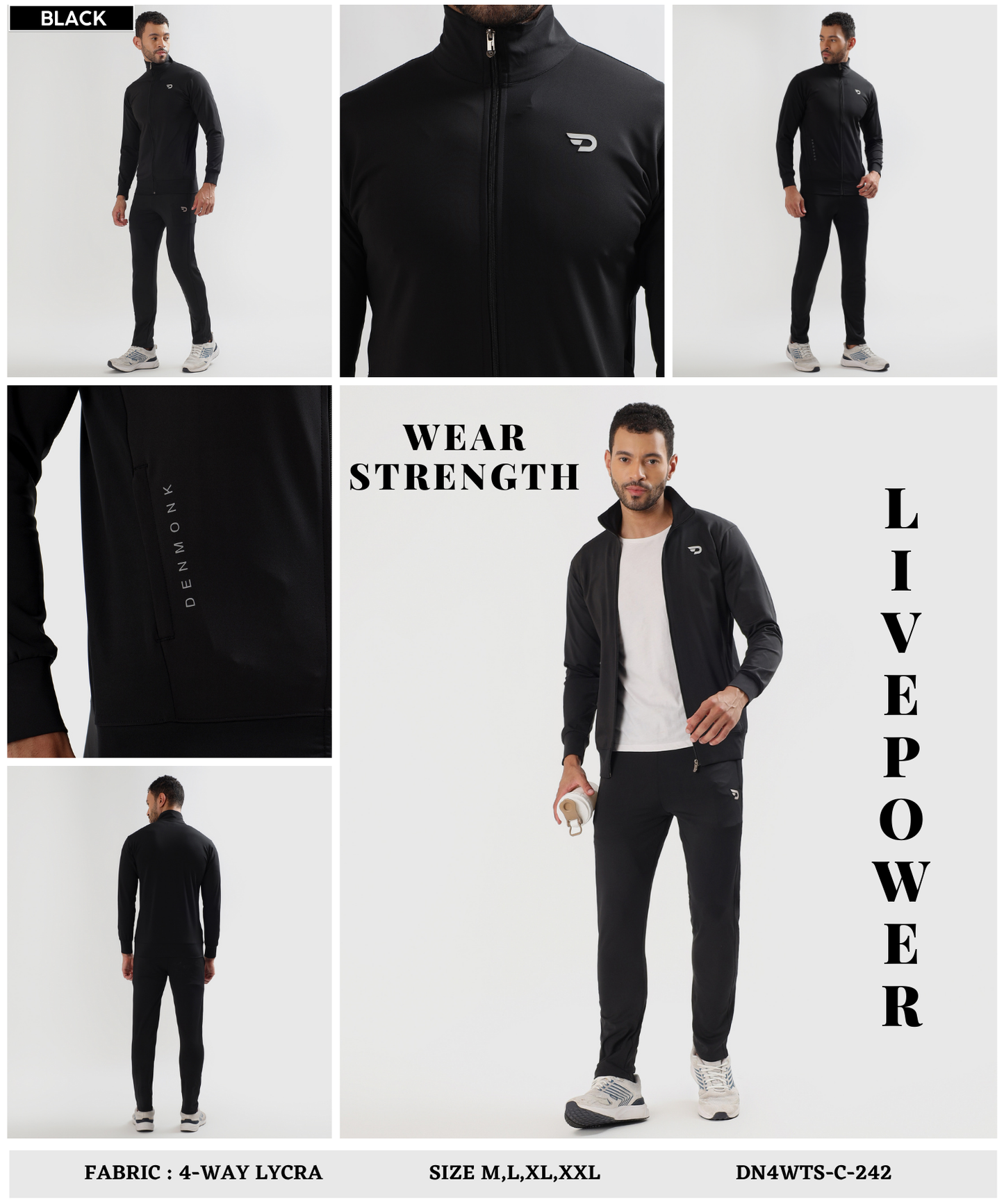 AeroFlex TrackSuit – Imported 4-Way Taiwan Lycra | GSM 290