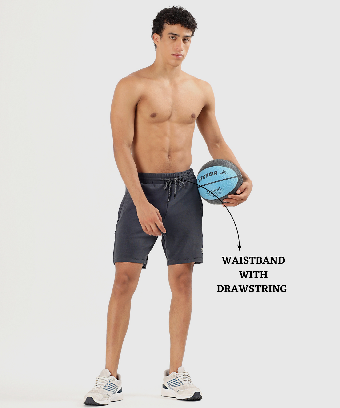 Active Bugdot Shorts- Imported Dobby Lycra (GSM 260)