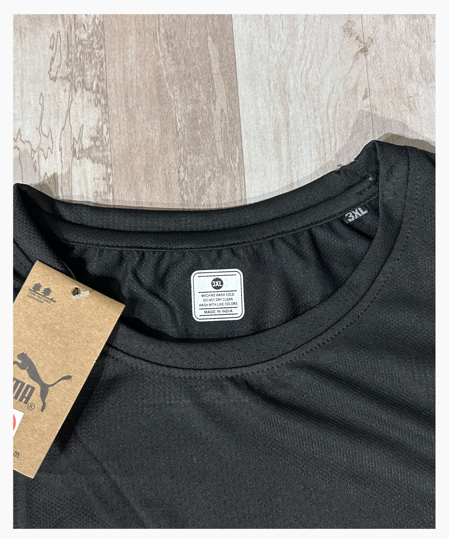 Imported Jacquard Lycra Plus Size T-shirt (GSM 180)