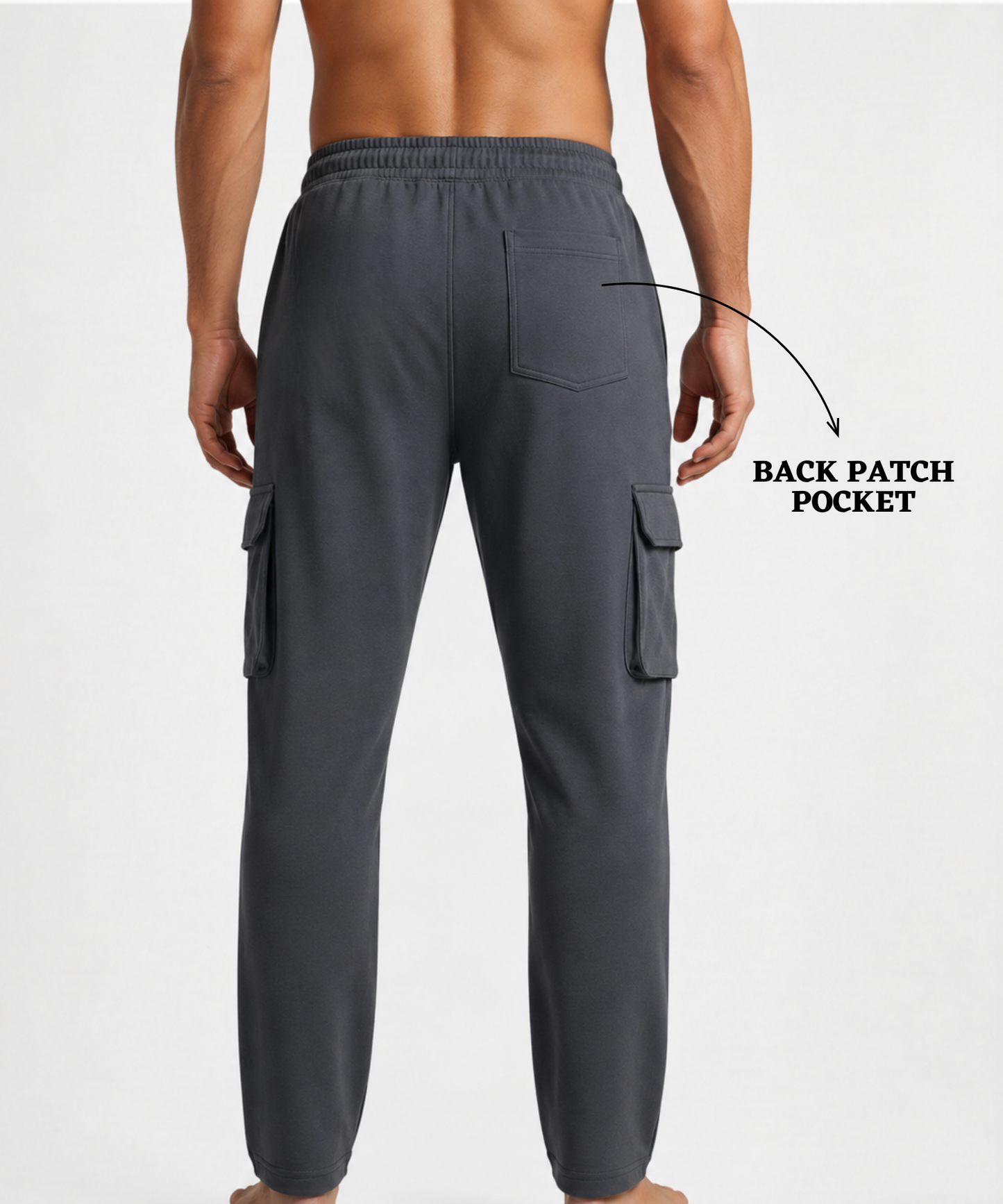 Premium Quality 100% Cotton Lycra Trackpant (GSM 265)