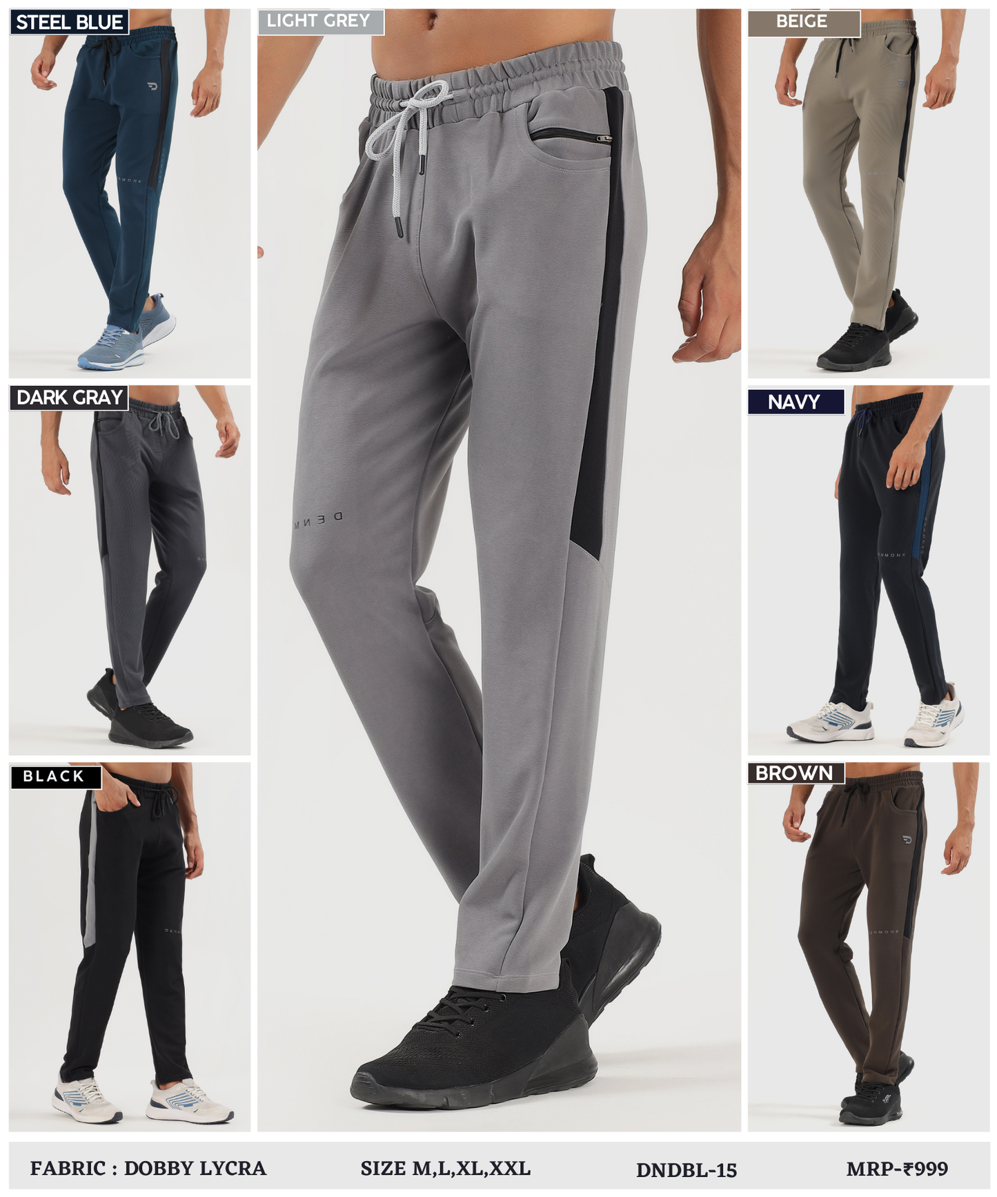 Dobby Color Flex Trackpant - Imported Dobby Lycra Lower (GSM-280)