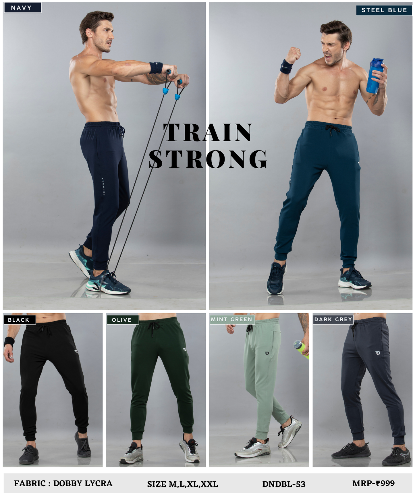 Ribbed Trackpant - Imported Dobby Lycra Lower (GSM 280)