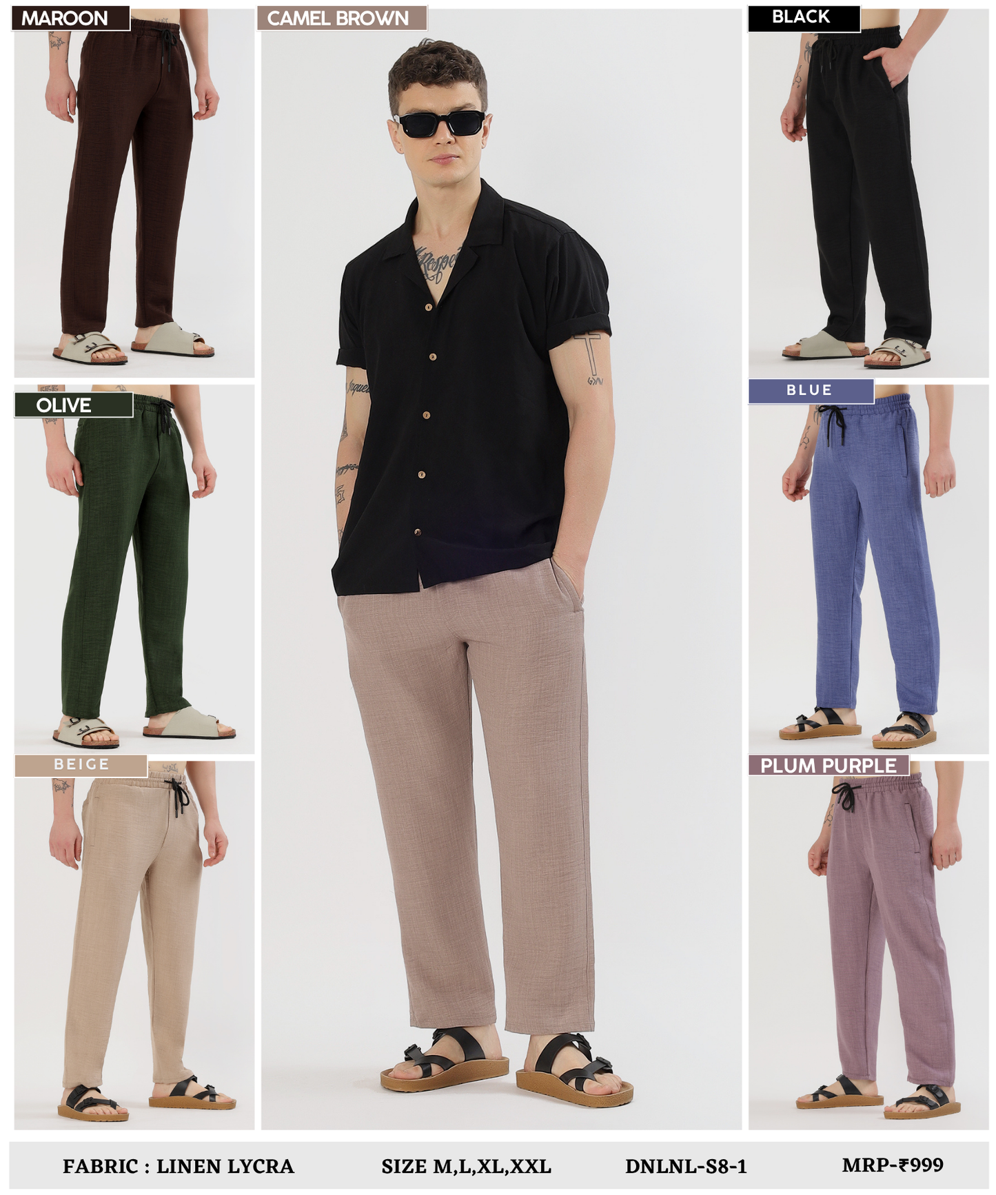 UrbanLoom Linen pant –Imported Linen Lycra (GSM 180)