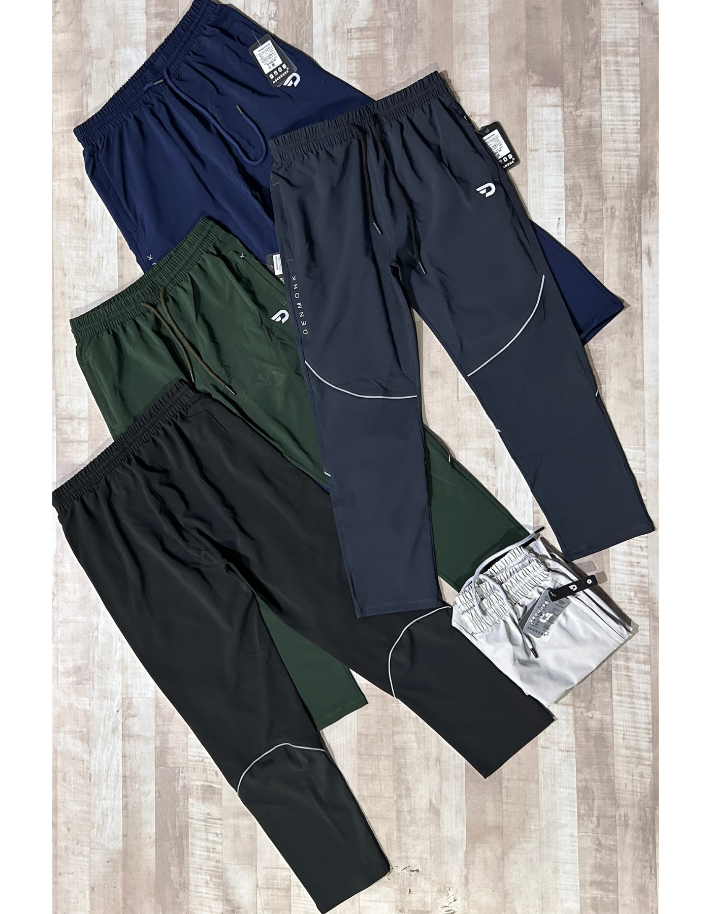 FlexFit – Imported Ns Parachute Lycra | 145 GSM | 25% Lycra | Piping Design | Side Zip Pockets | Regular Hem | Lower / Track Pant - B2BZONE