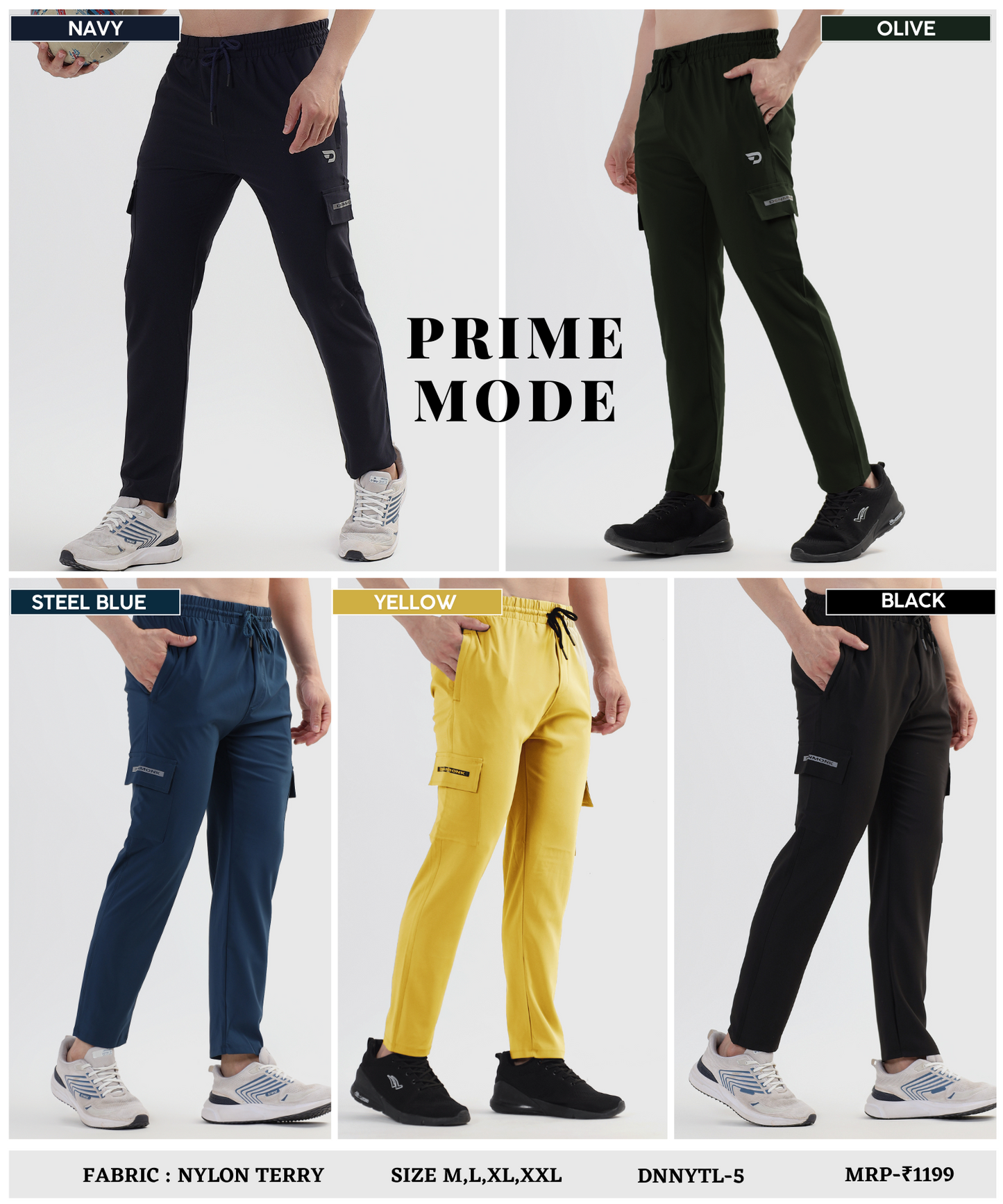 TerryCore Trackpant - Imported Nylon Terry Lycra Lower (GSM 180)