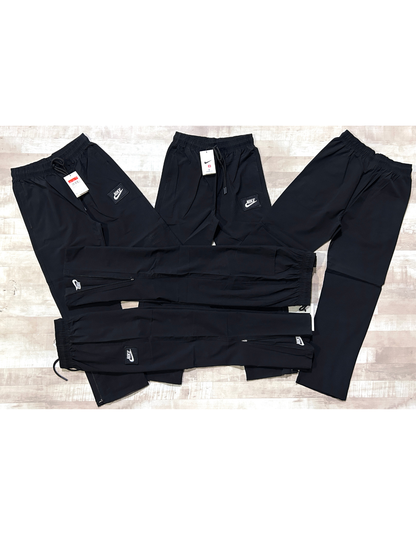 Imported Black Series Nylon Terry Lycra | Straight Fit + Boot Cut | Ankle Zipper | Side Pocket Closure | Lower / Trackpant - B2BZONE