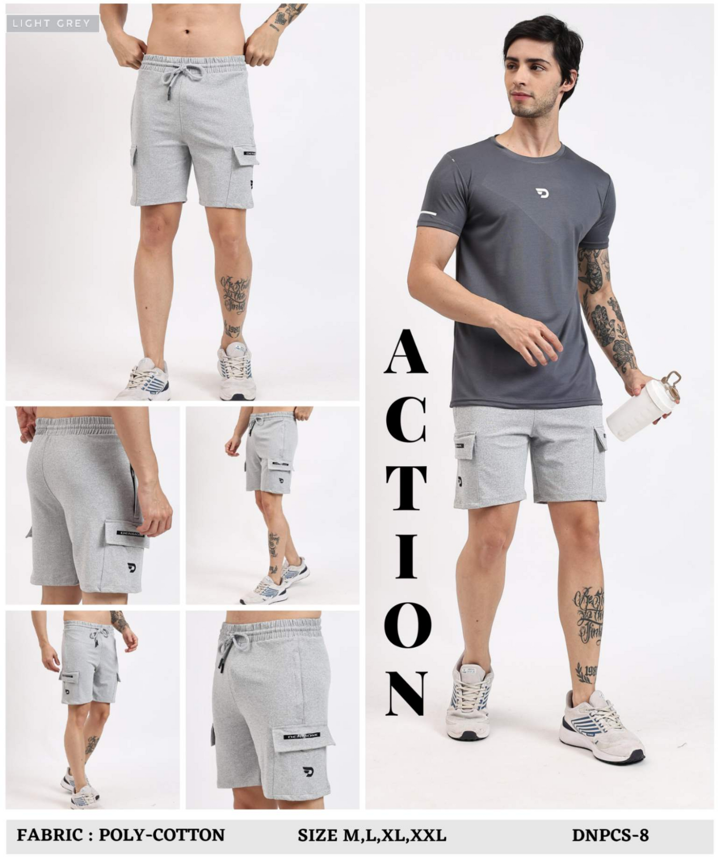 Poly Cotton Lycra Shorts - B2BZONE