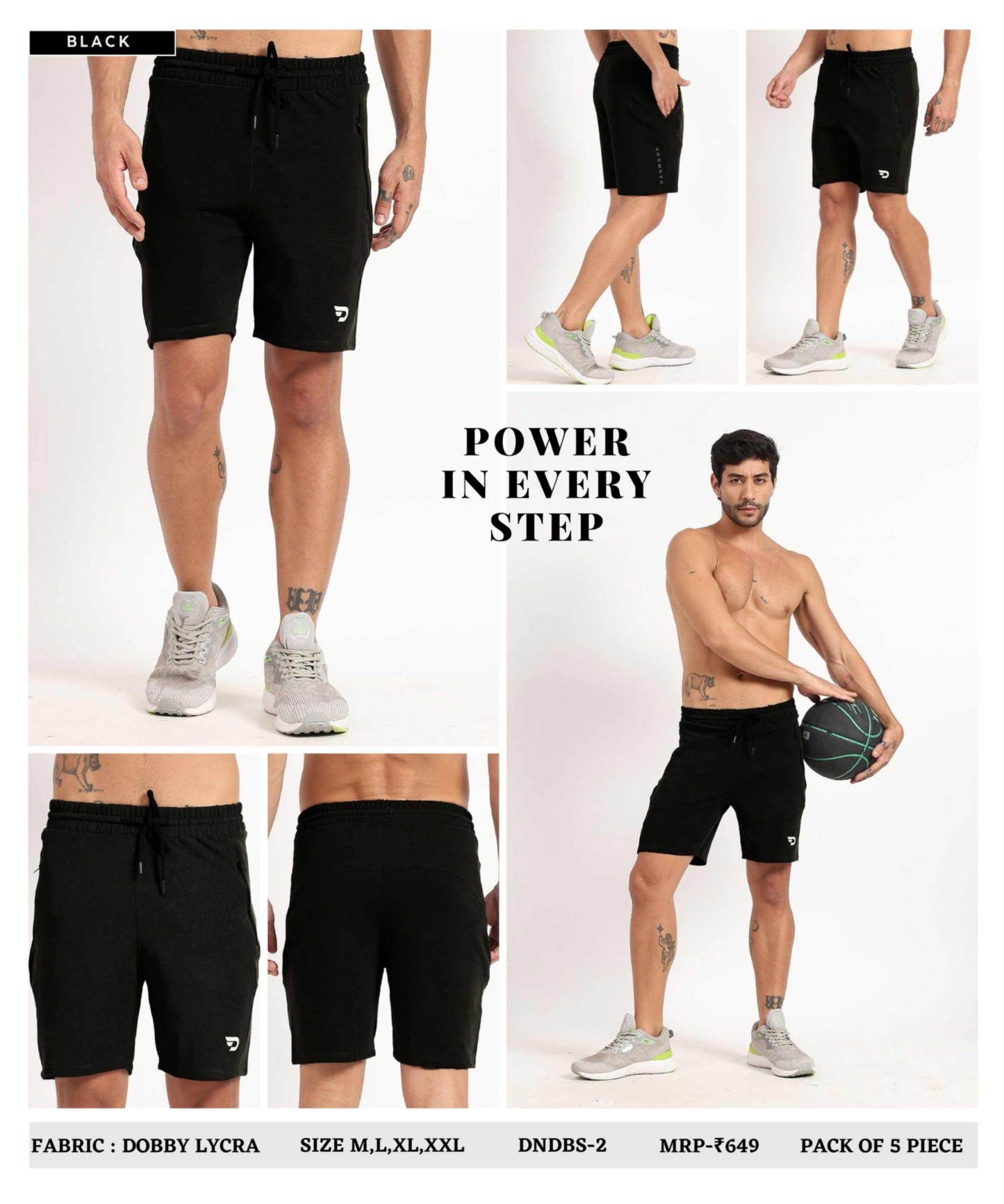Dobby Lycra Shorts - B2BZONE