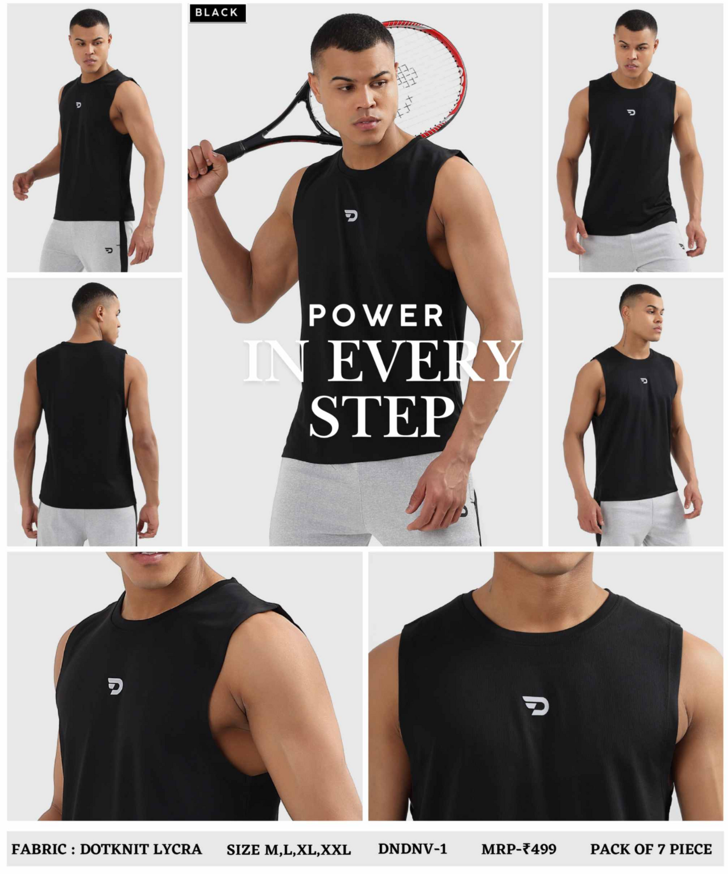 Flex Vest - Imported Dotknit Lycra Sando (GSM 180)
