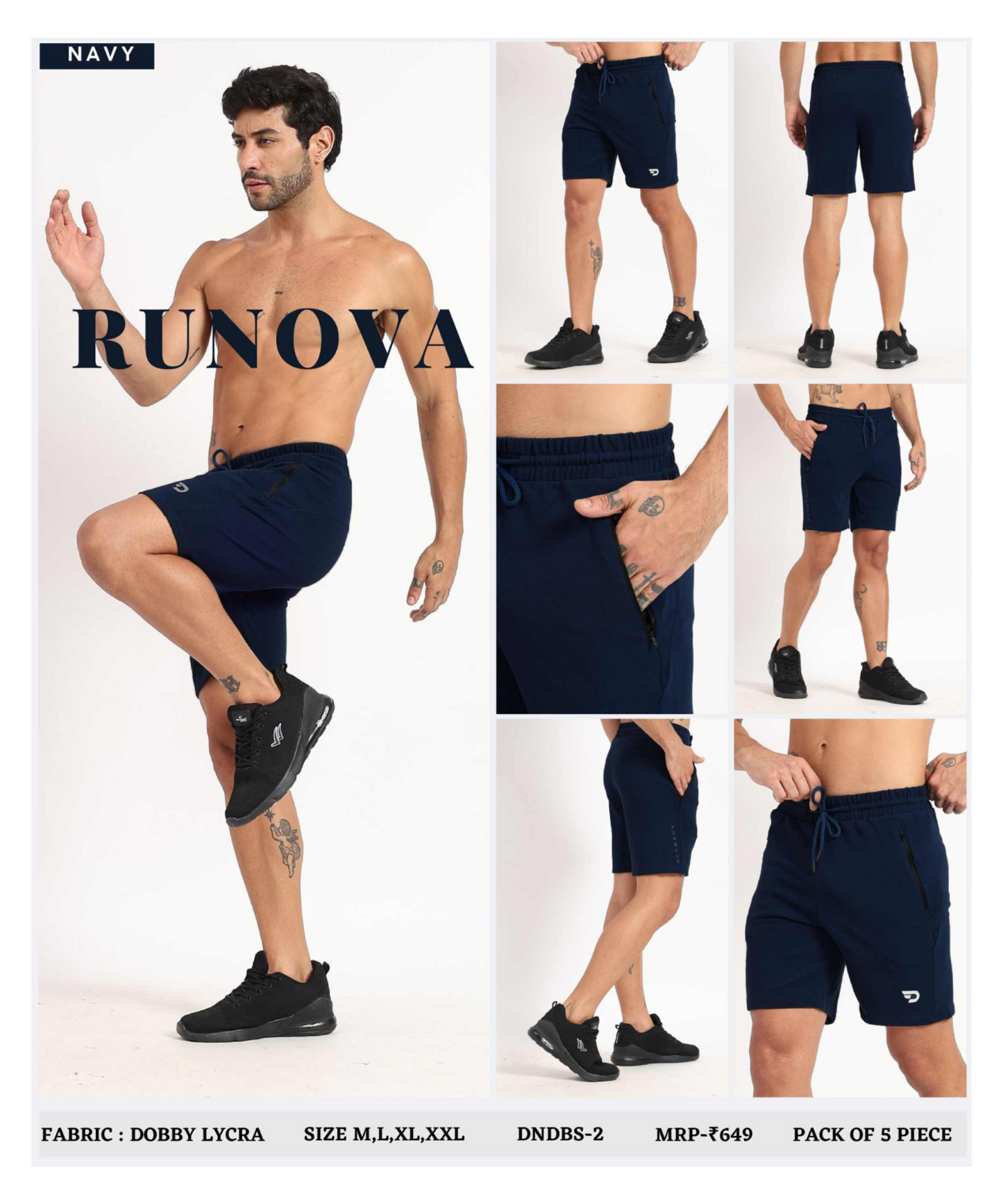 Dobby Lycra Shorts - B2BZONE