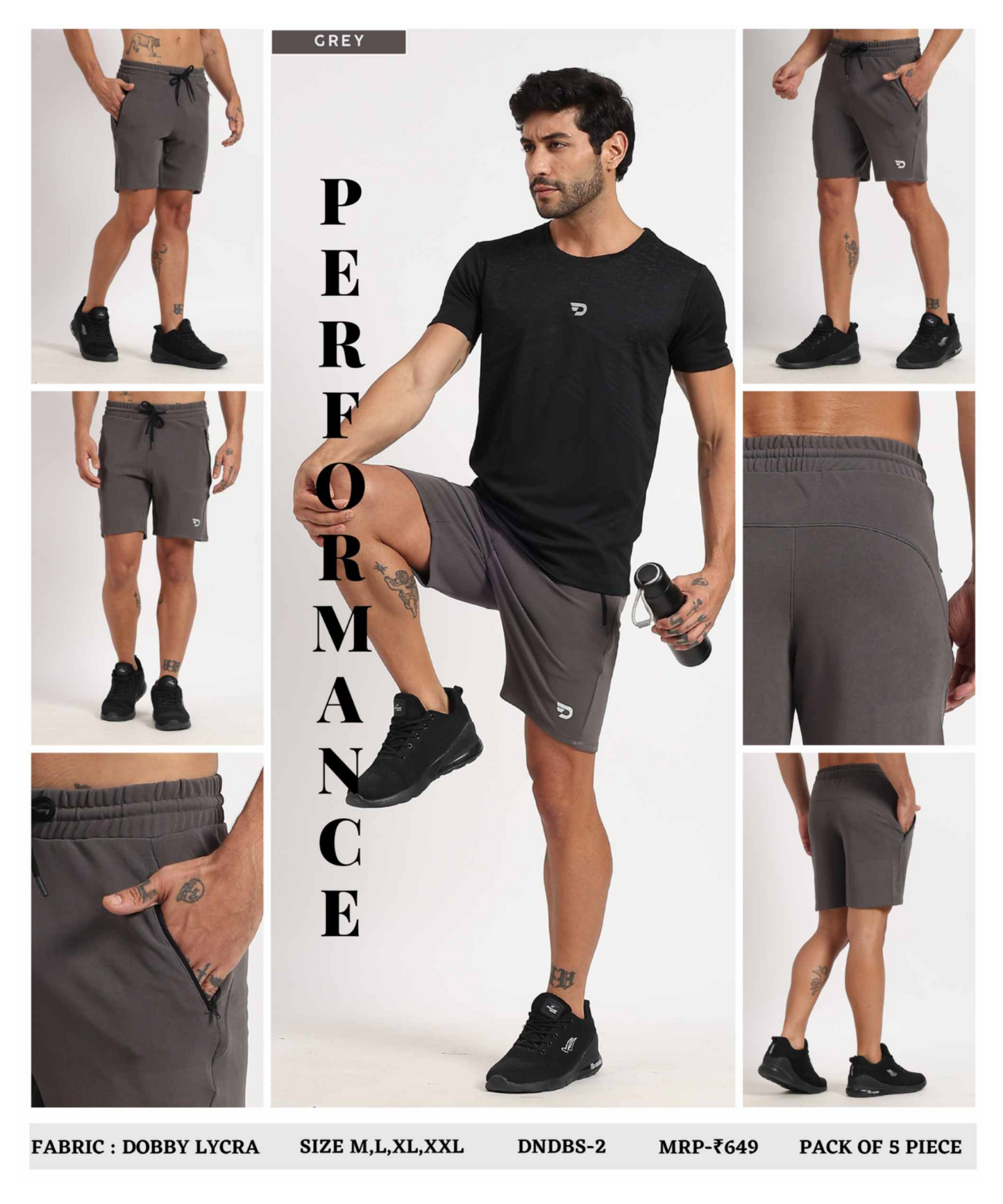 Dobby Lycra Shorts - B2BZONE