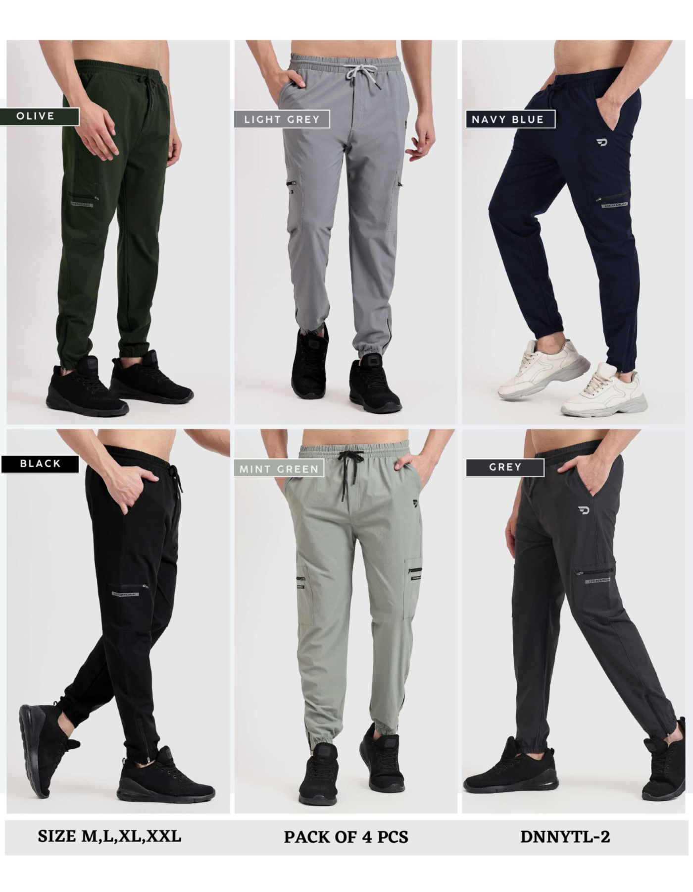 Utility Cargo Trackpant – Imported Nylon Terry Lycra (190 GSM)