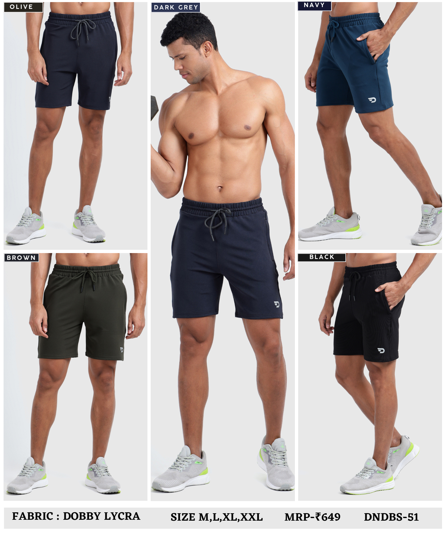 Maxmotion Shorts - Imported Dobby Lycra...