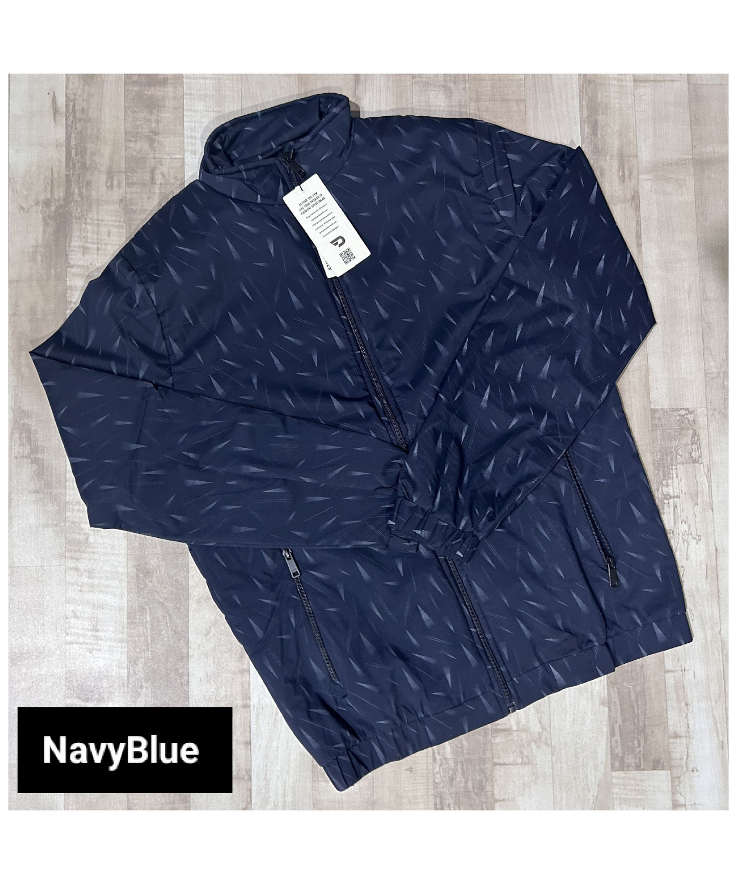 Premium Feather Touch Embossed Printed Windcheater