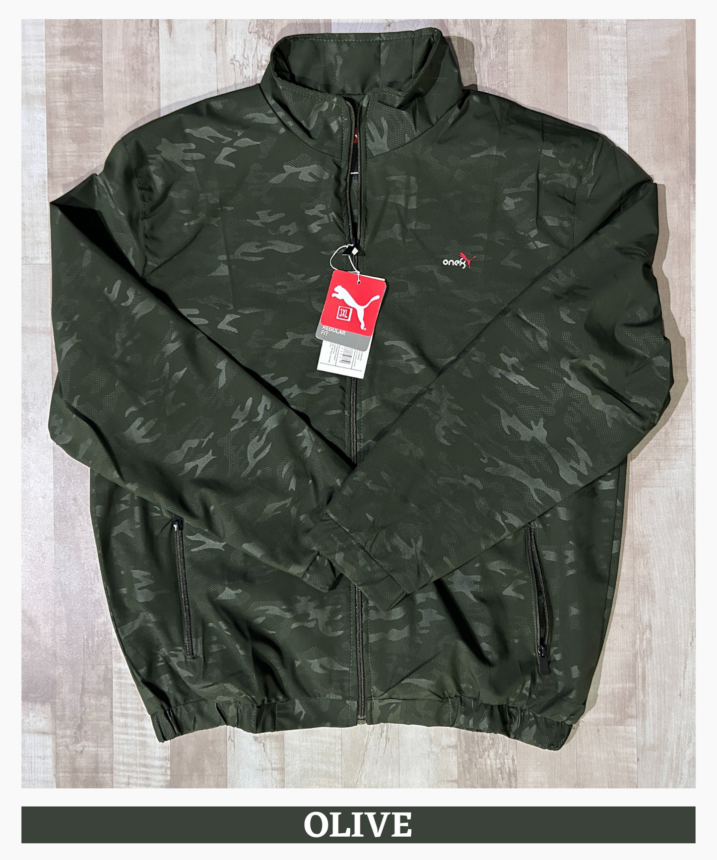 Premium Quality Camo Cotton Plus Size Windcheater Jackets (GSM 350)