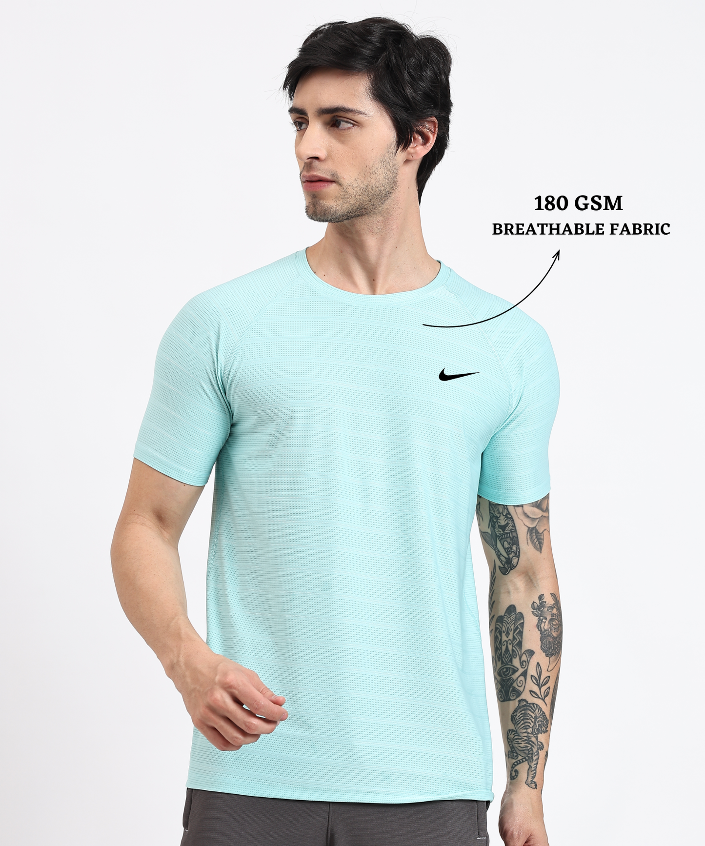 Pin Point Knit Mess Lycra T-shirts