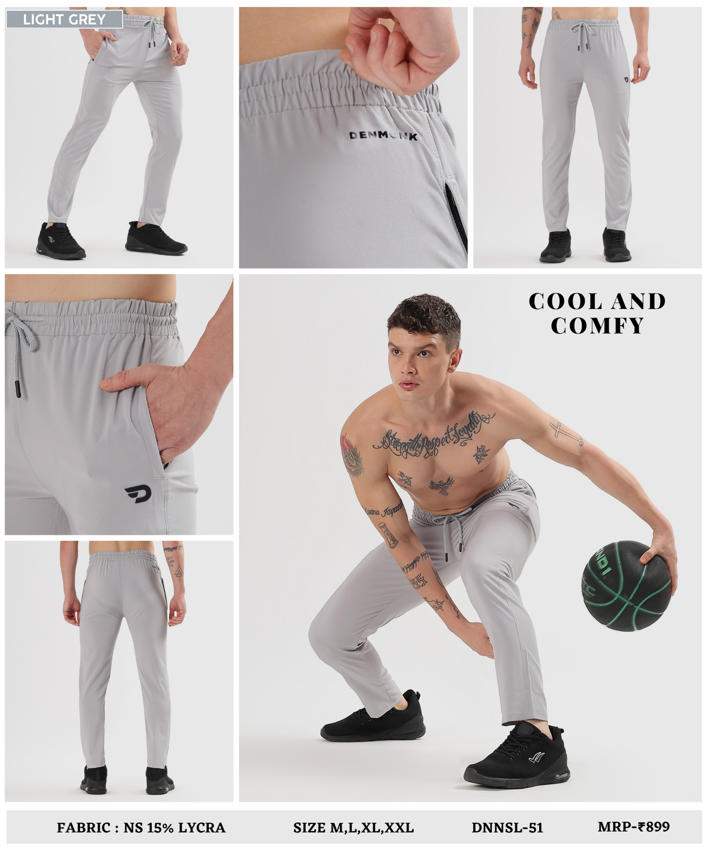 ActiveFlex Trackpant  – Imported Ns Parachute Lycra (145 GSM, 15% Lycra)