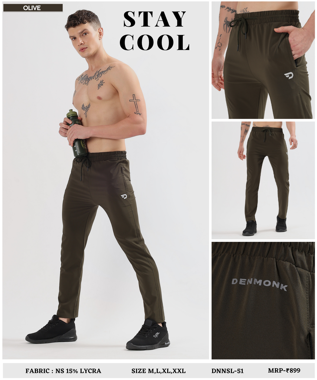 ActiveFlex Trackpant  – Imported Ns Parachute Lycra | 145 GSM, 20% Lycra | Slim Fit