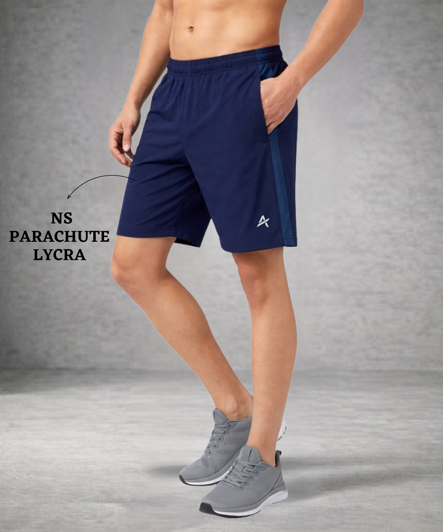Imported NS Parachute Lycra  Shorts – 12% Lycra | 130 GSM | Athvix Active Wear By Denmonk