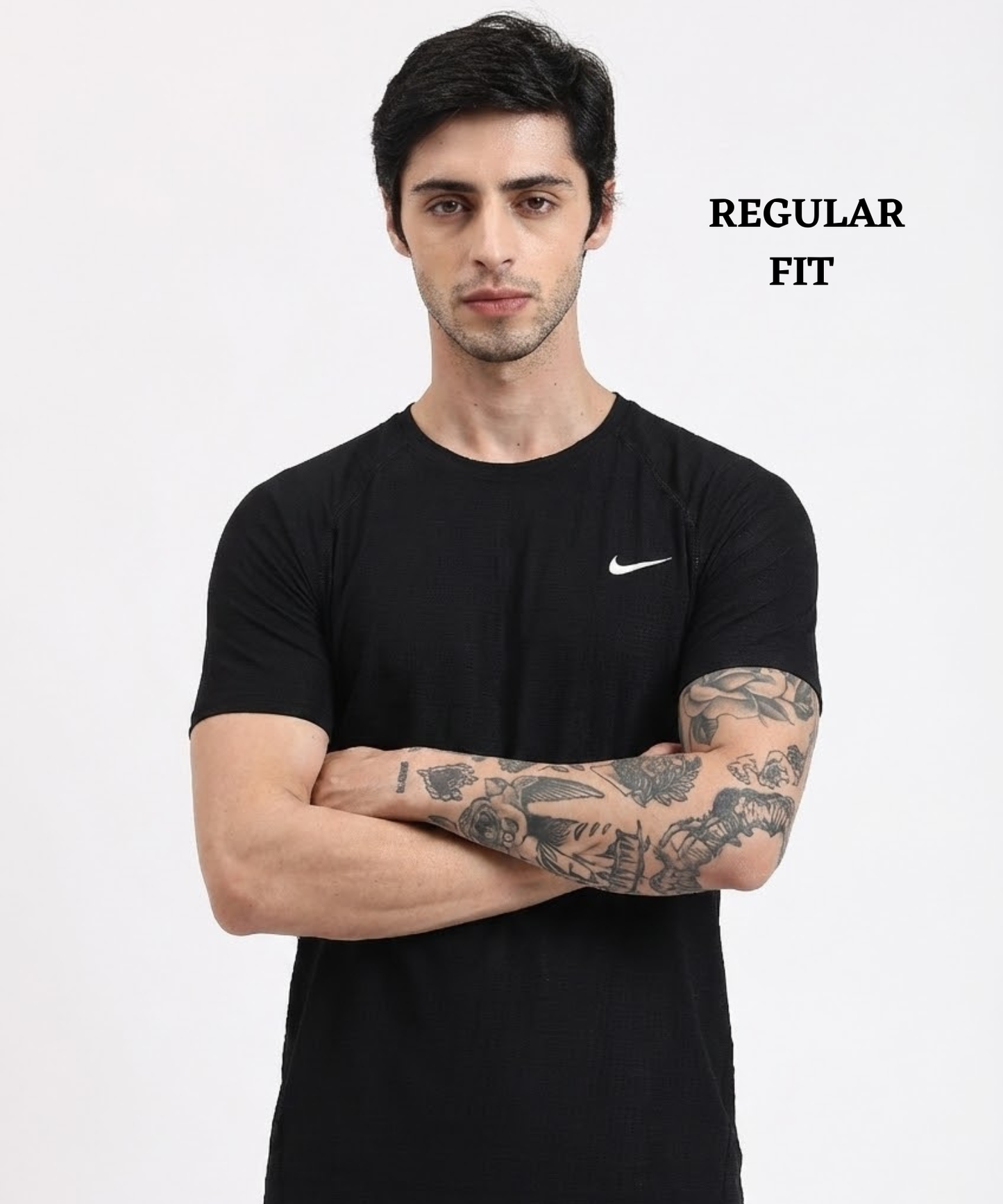 Pin Point Knit Mess Lycra T-shirts