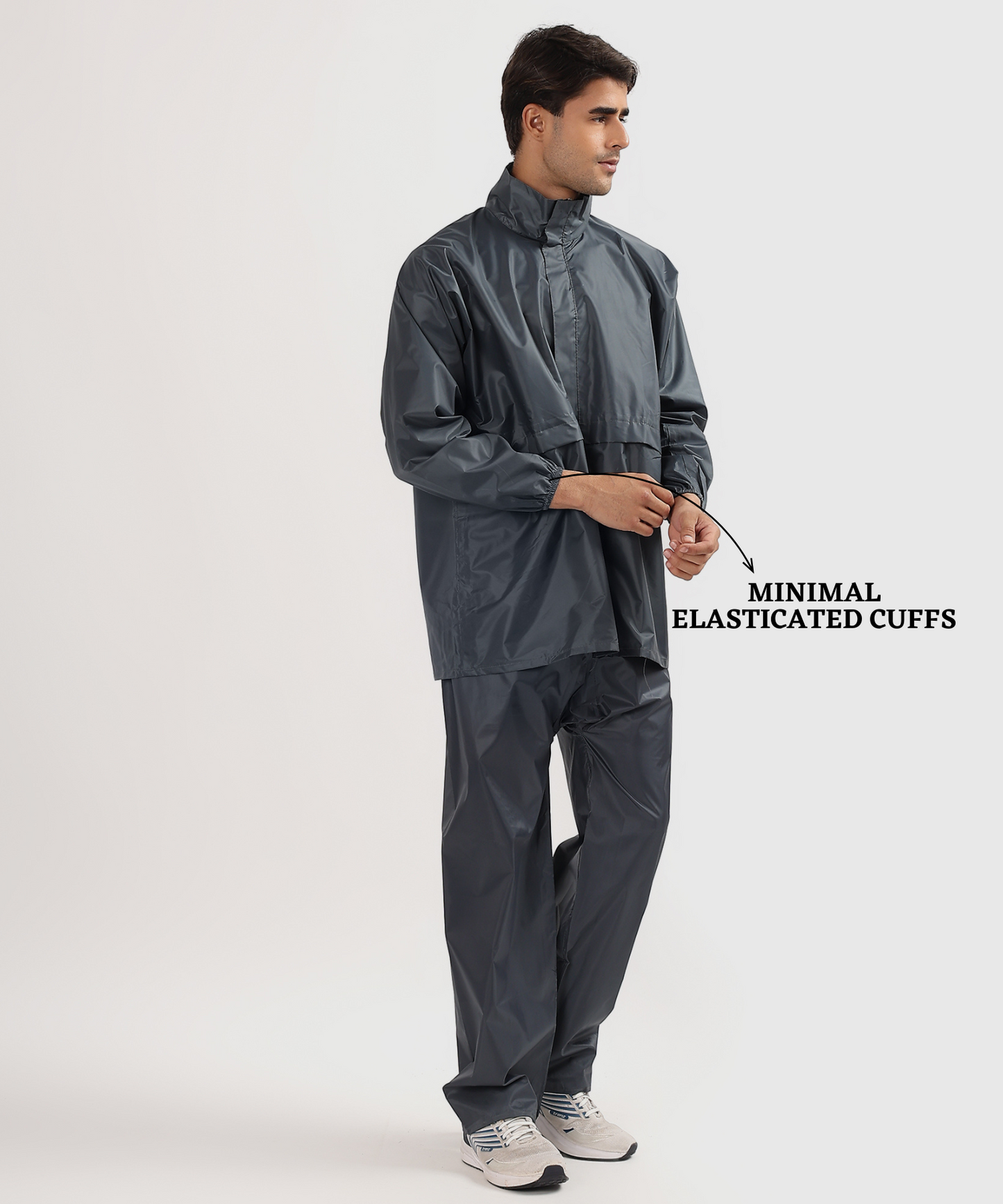 Men’s Semi-Rubber Rain Suit – Free Size