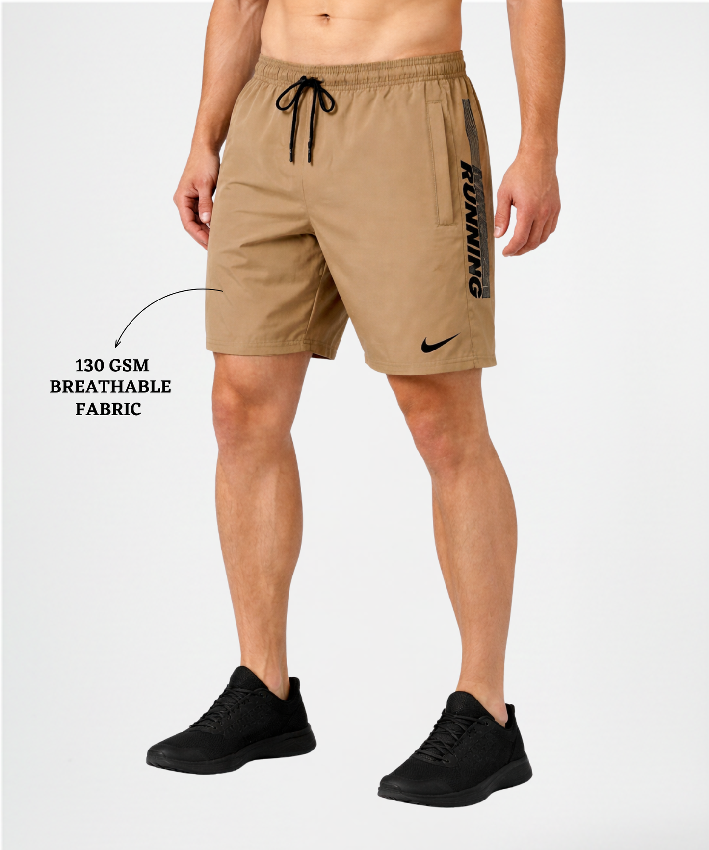 Imported Ns Parachute Lycra Shorts (15% Lycra 130 GSM)