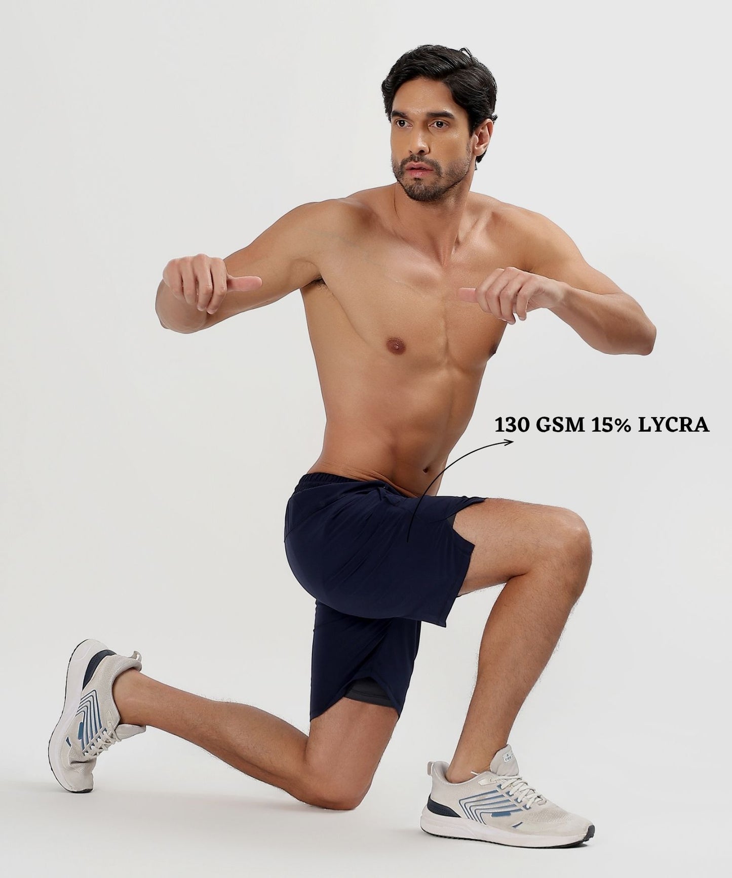 2-IN-1 SHORTS - Imported Ns Parachute Lycra (130 GSM 15% Lycra)