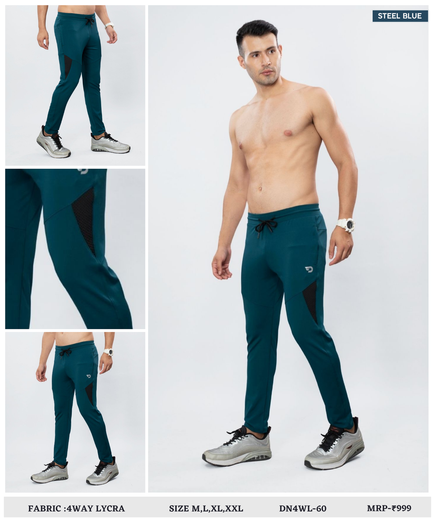 High-stretch Trackpant Imported 4way Taiwan Lycra Trackpant ( 280 GSM)