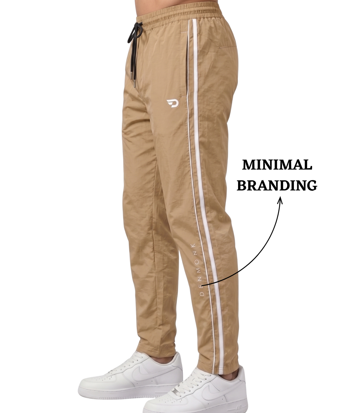 Men’s Imported Nylon Crush Lycra Track Pant with Stylish Double Side Piping