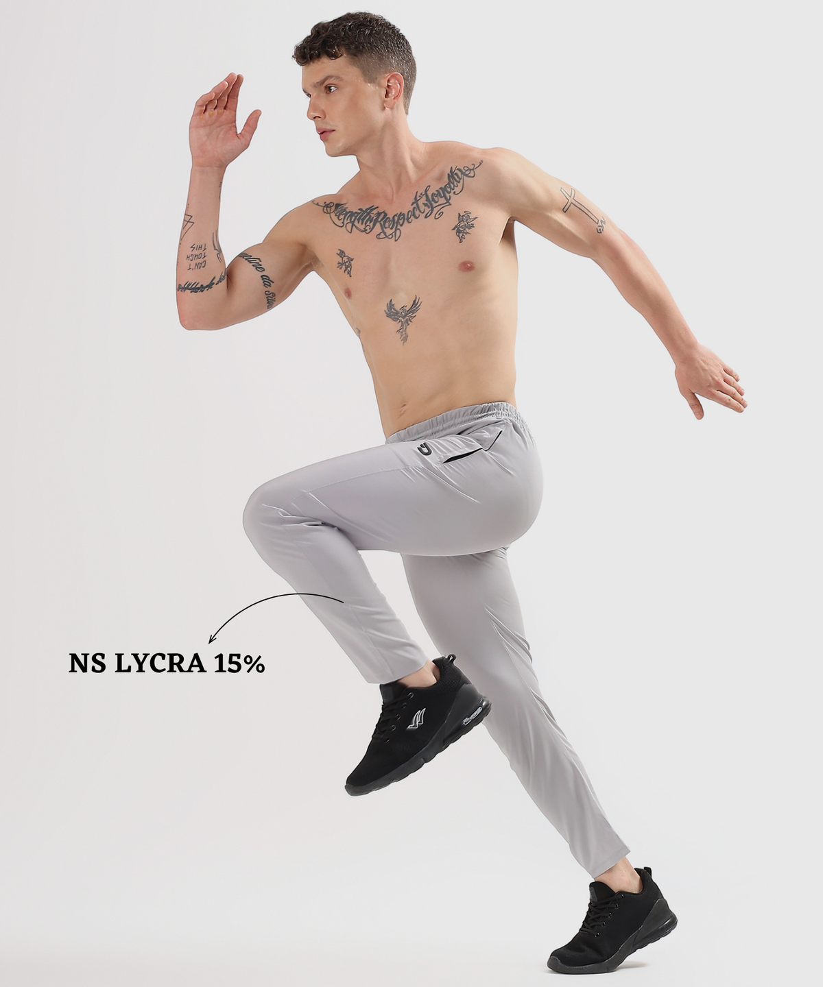 ActiveFlex Trackpant  – Imported Ns Parachute Lycra | 145 GSM, 20% Lycra | Slim Fit